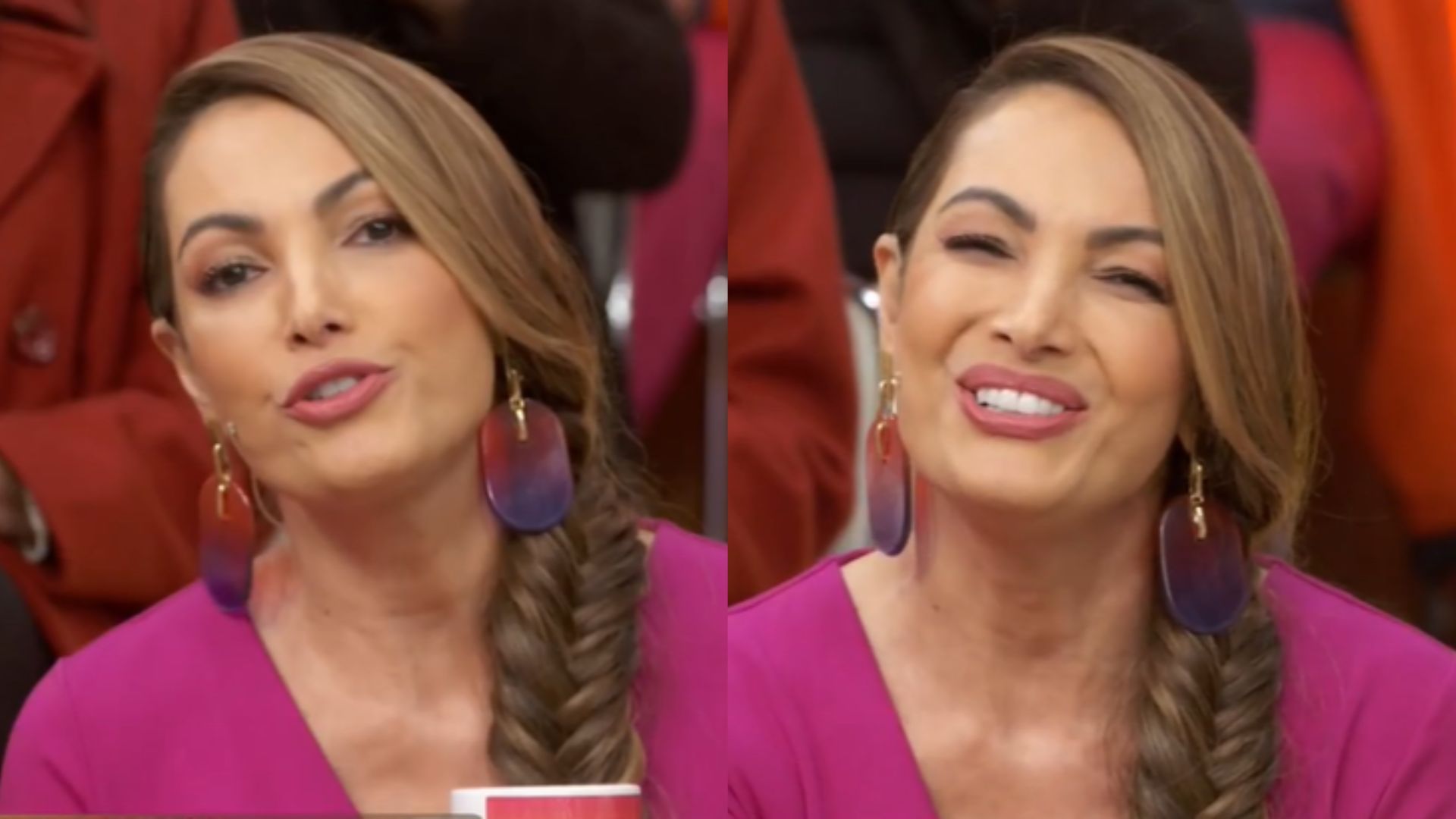 Patricia Poeta no 'Encontro'. Reprodução/TV Globo