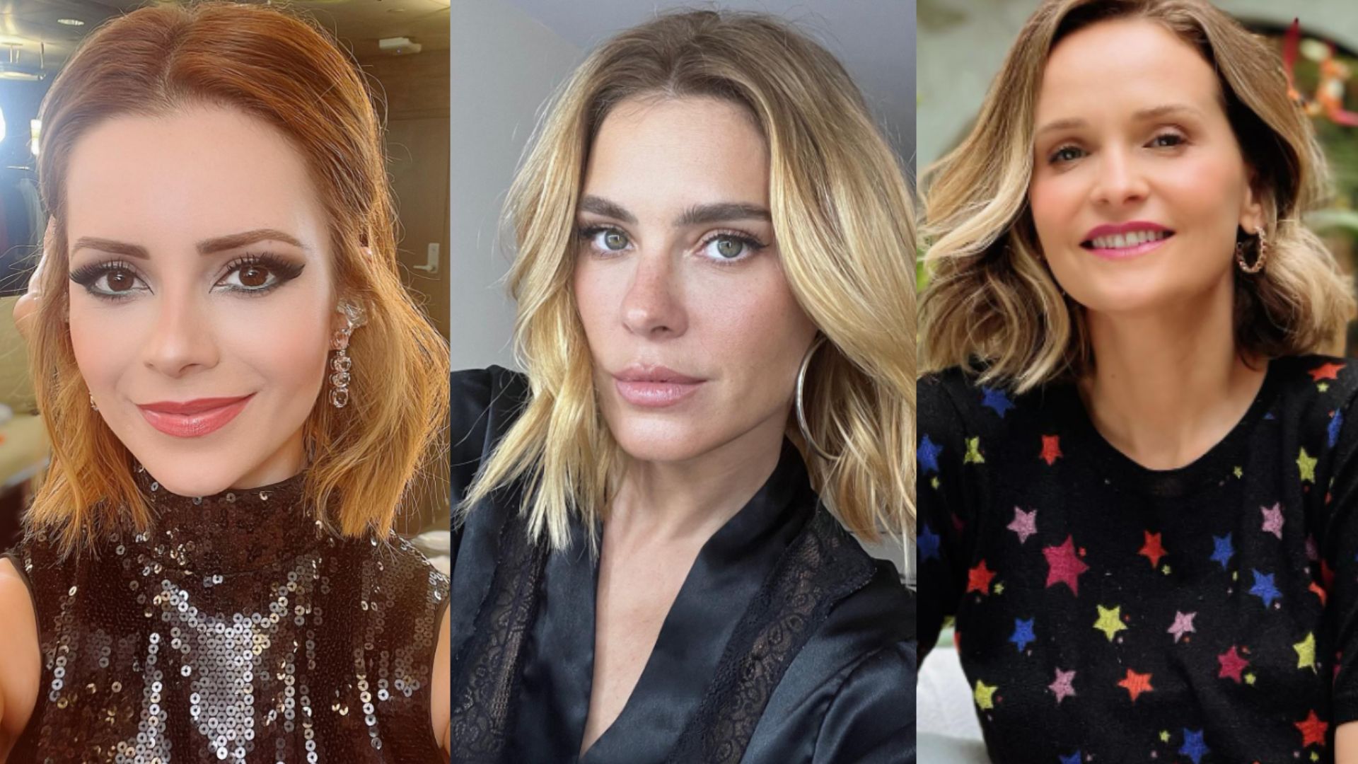 Sandy, Carolina Dieckmann e Fernanda Rodrigues. Reprodução/Instagram