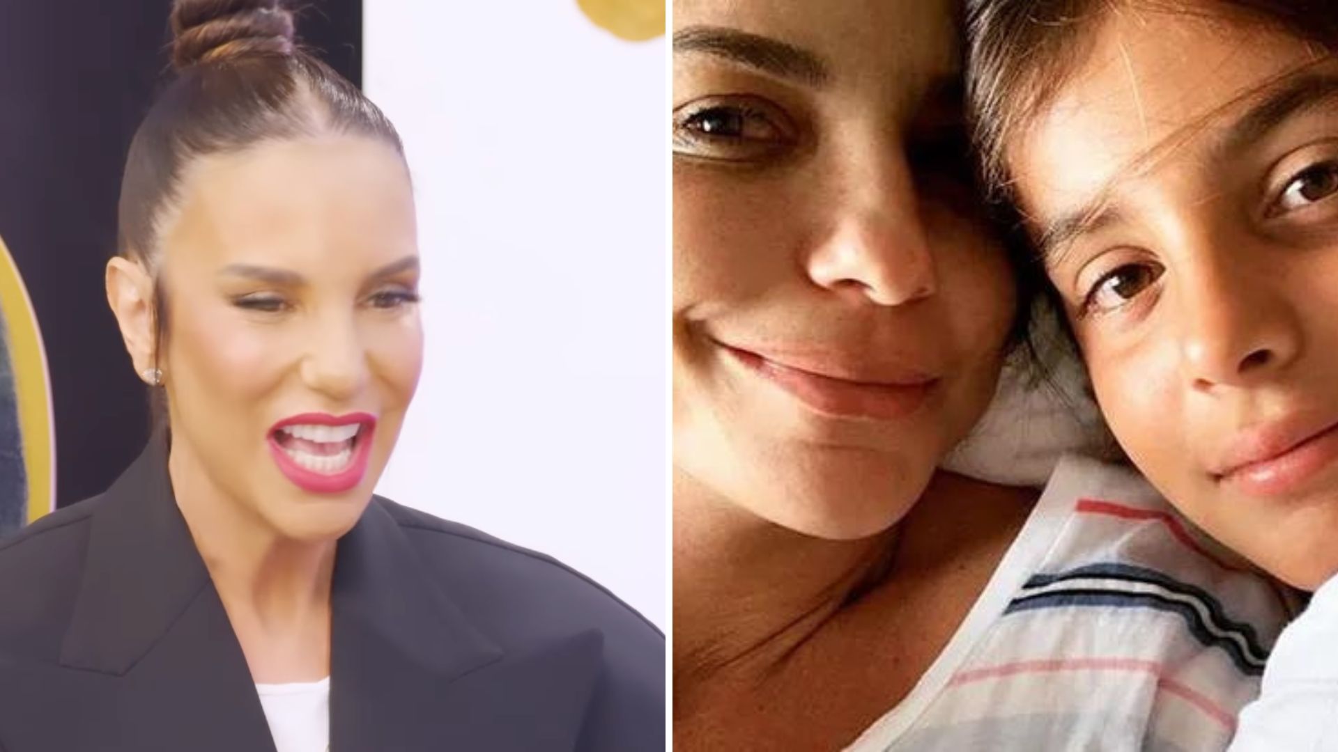 Ivete Sangalo com o filho Marcelo