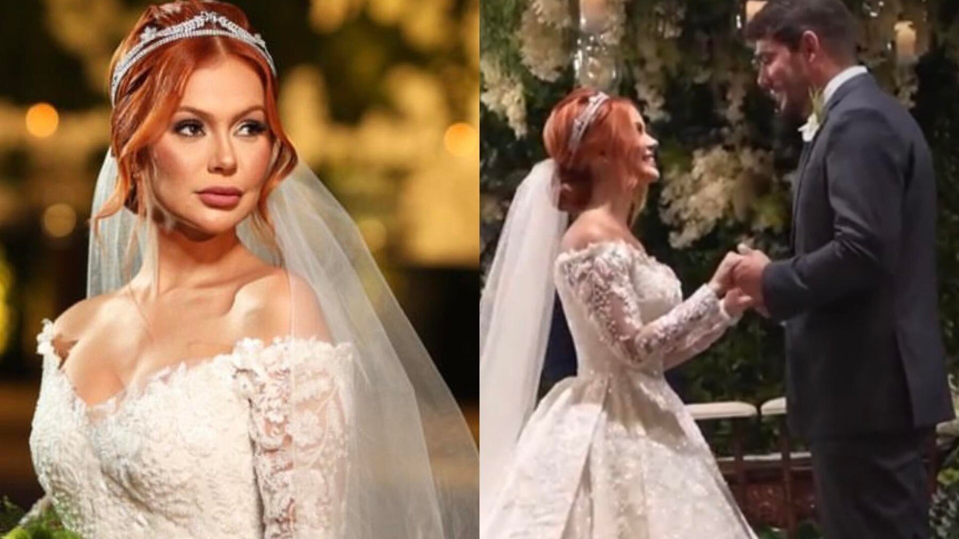 Mirela Janis e Yugnir Angelo se casam em cerimônia luxuosa
