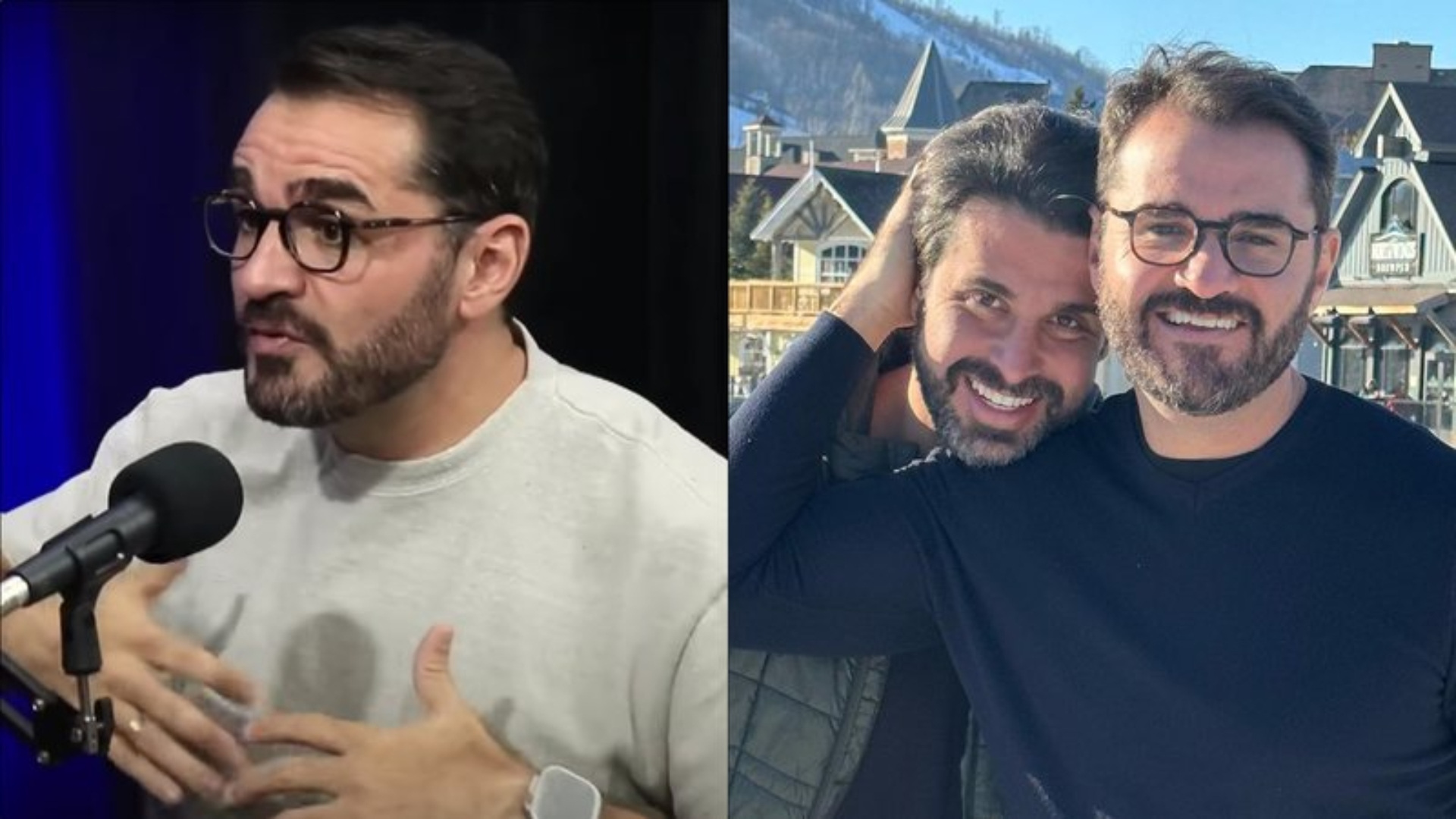 Apresentador da Globo revela rejeição do pai por casamento com homem. Foto: Reprodução/Youtube/Instagram