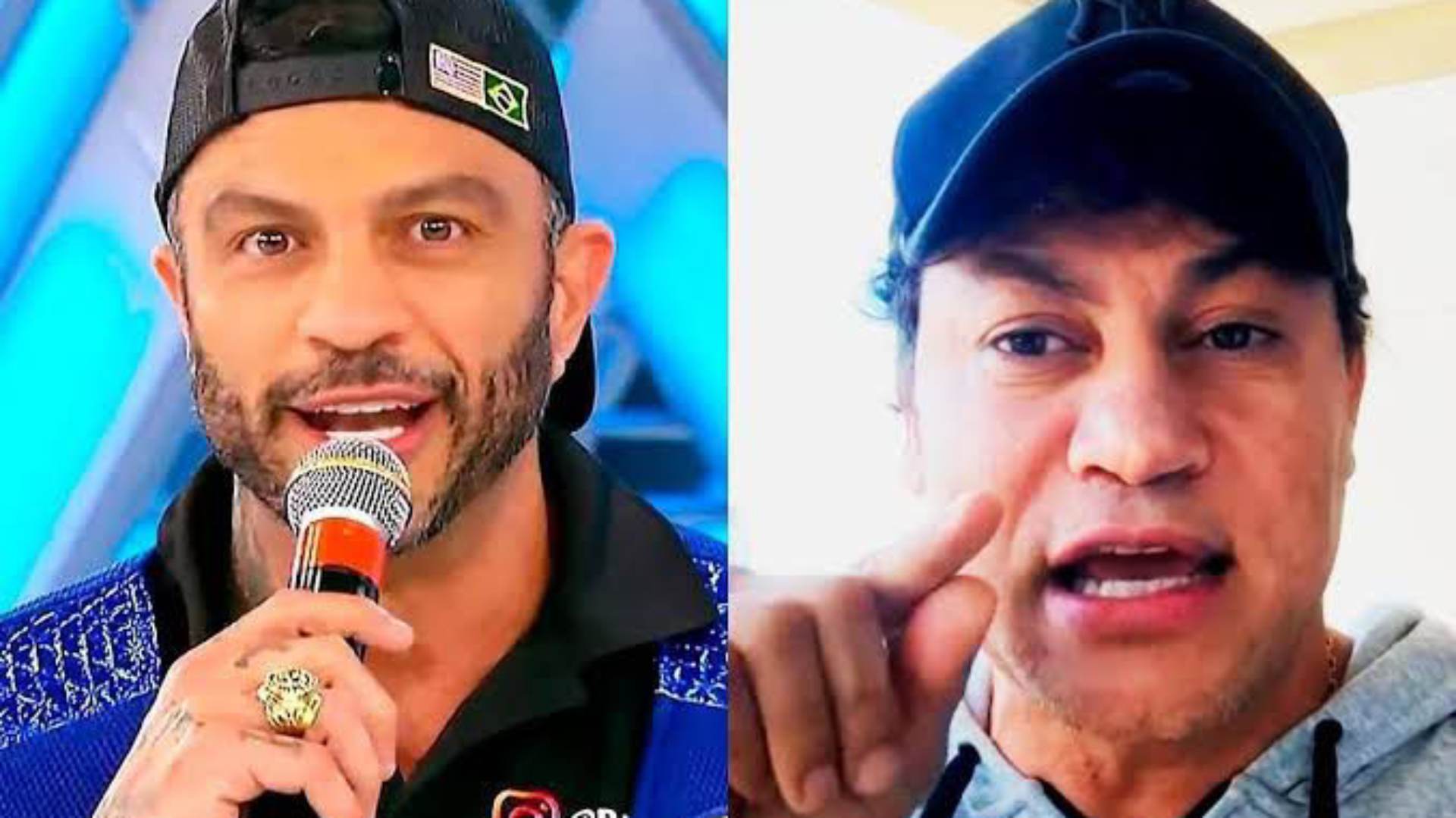 Kleber Bambam e Popó Freitas - Reprodução/SBT