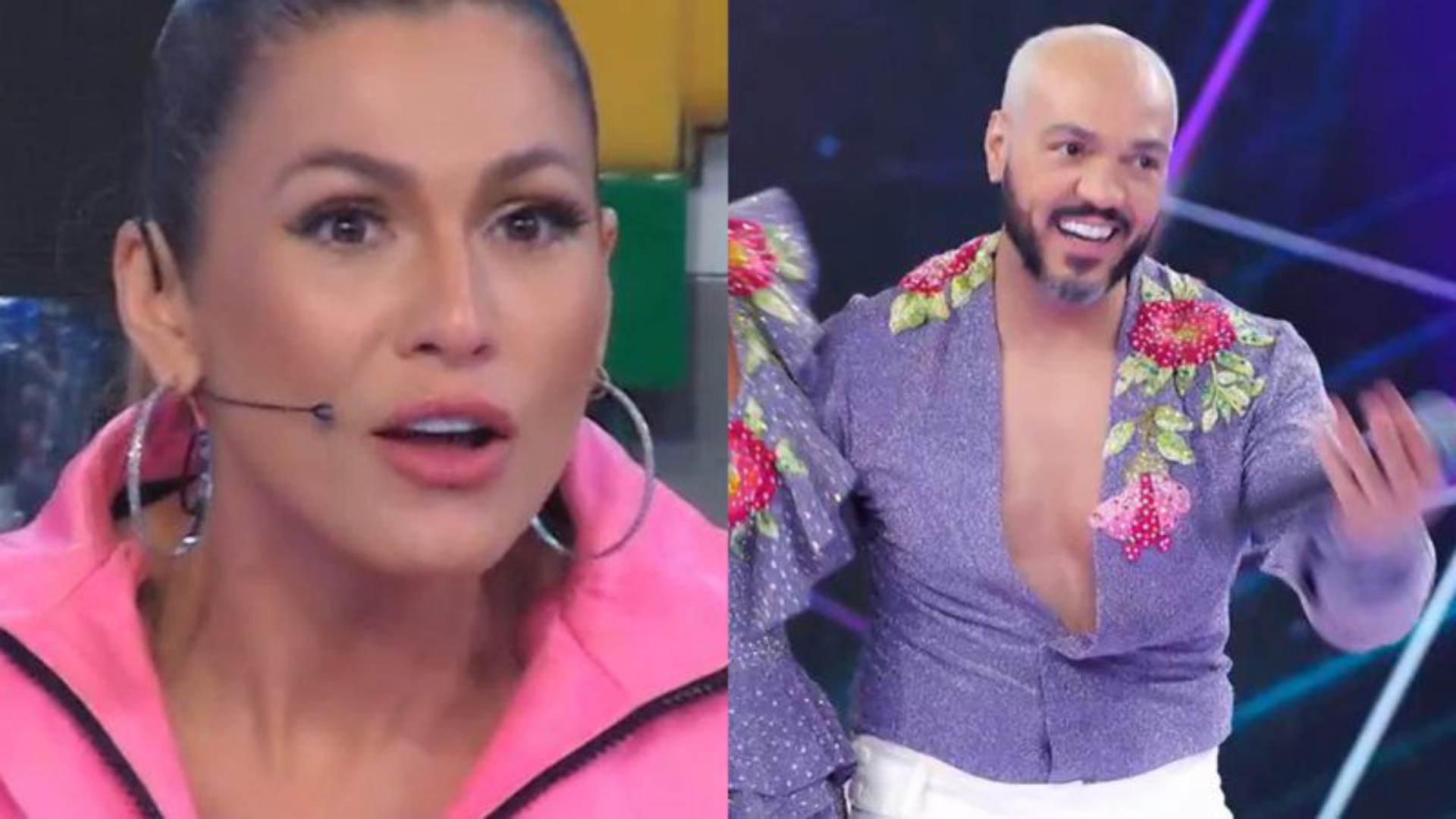 Lívia Andrade e Belo - Reprodução/Globo