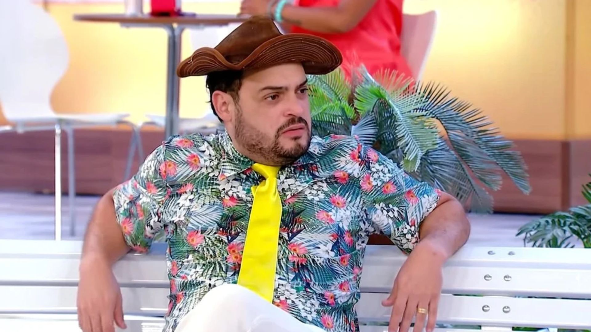 Matheus Ceará em 'A Praça É Nossa'. Reprodução/SBT