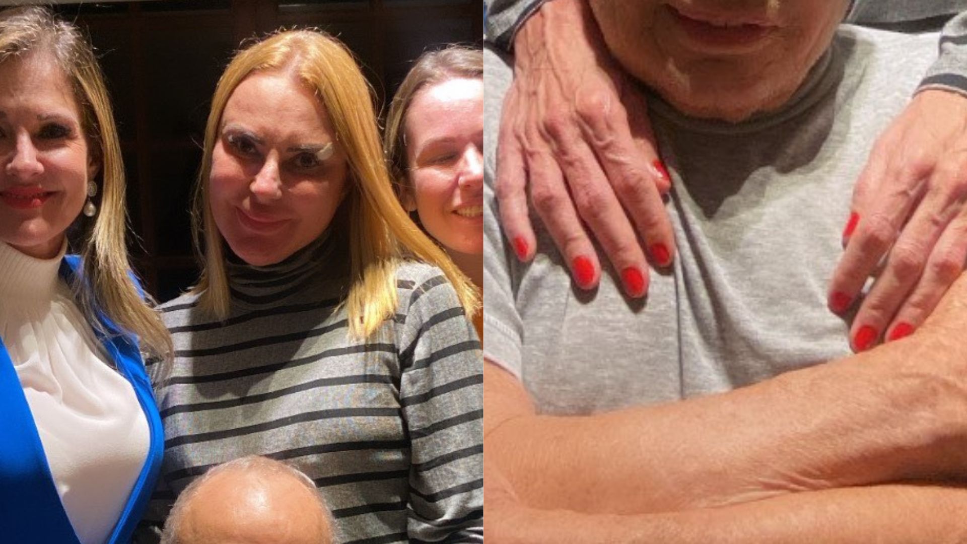 Stênio Garcia com a esposa e equipe. Reprodução/Instagram
