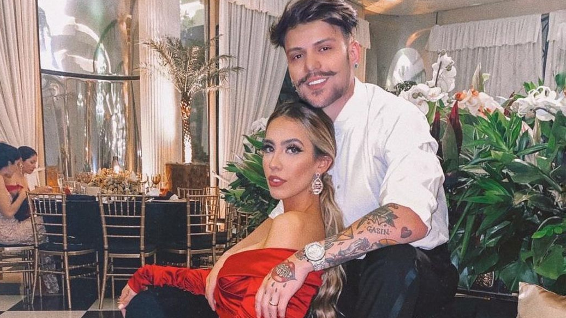 Gabi Brandt e Saulo Poncio (Reprodução/Instagram)