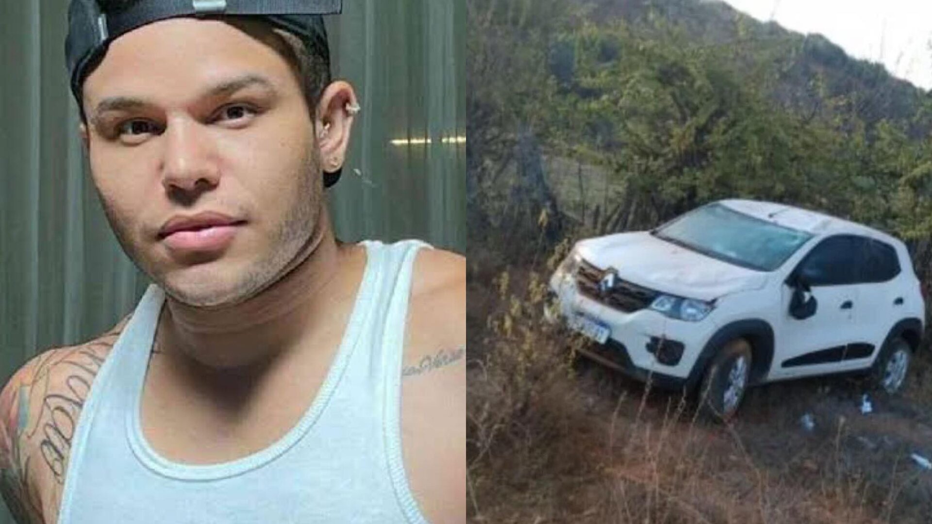 Tierry sofre acidente e capota carro antes de show na Bahia
