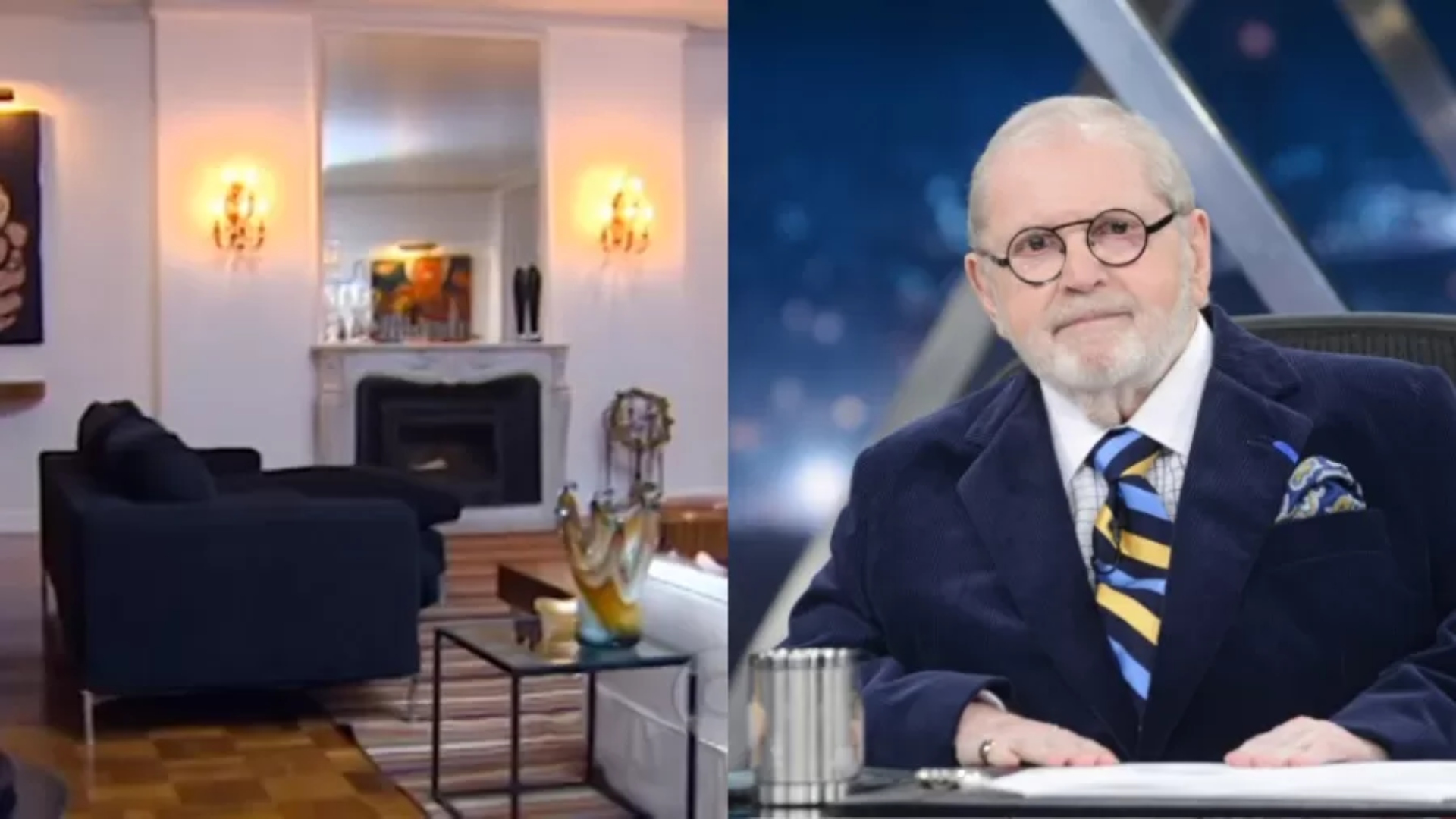 Conheça o apartamento de Jô Soares que está à venda por R$ 12 milhões em SP. Foto: Reprodução/Youtube