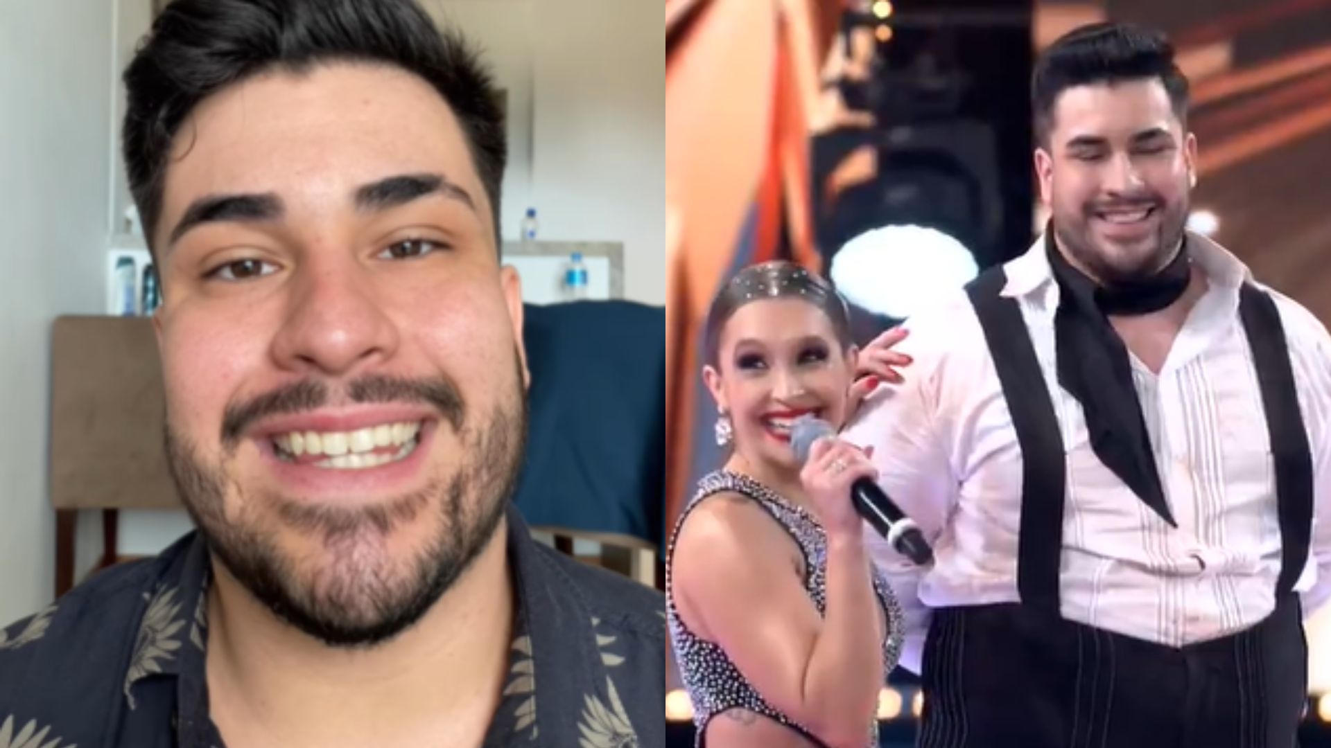 Diego Basilio e Carla Diaz na Dança dos Famosos. Foto: Instagram/TV Globo