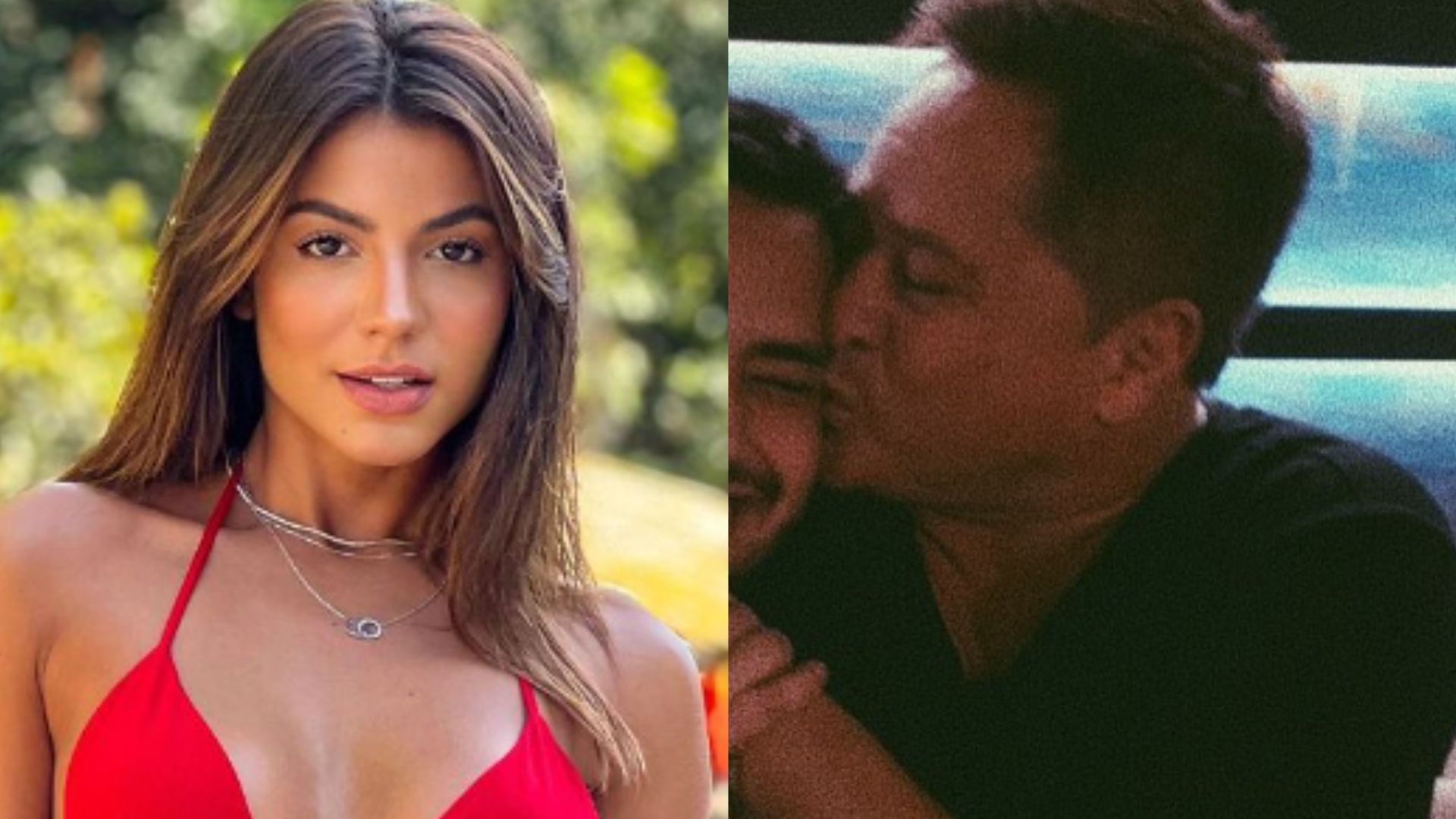 Hariany Almeida e o filho de Leonardo. Reprodução/Instagram