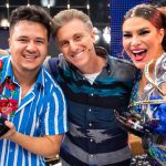Priscila Fantin comemora vitória no Dança dos Famosos. Foto: João Miguel Jr/Globo
