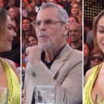 Reação de Paolla Oliveira durante fala de Carlinhos de Jesus intriga fãs. Foto: Reprodução/Globo