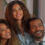 Samuel de Assis, Bella Paixão e Sheron Menezzes em cena de Vai na Fé: representatividade (Reprodução/TV Globo)