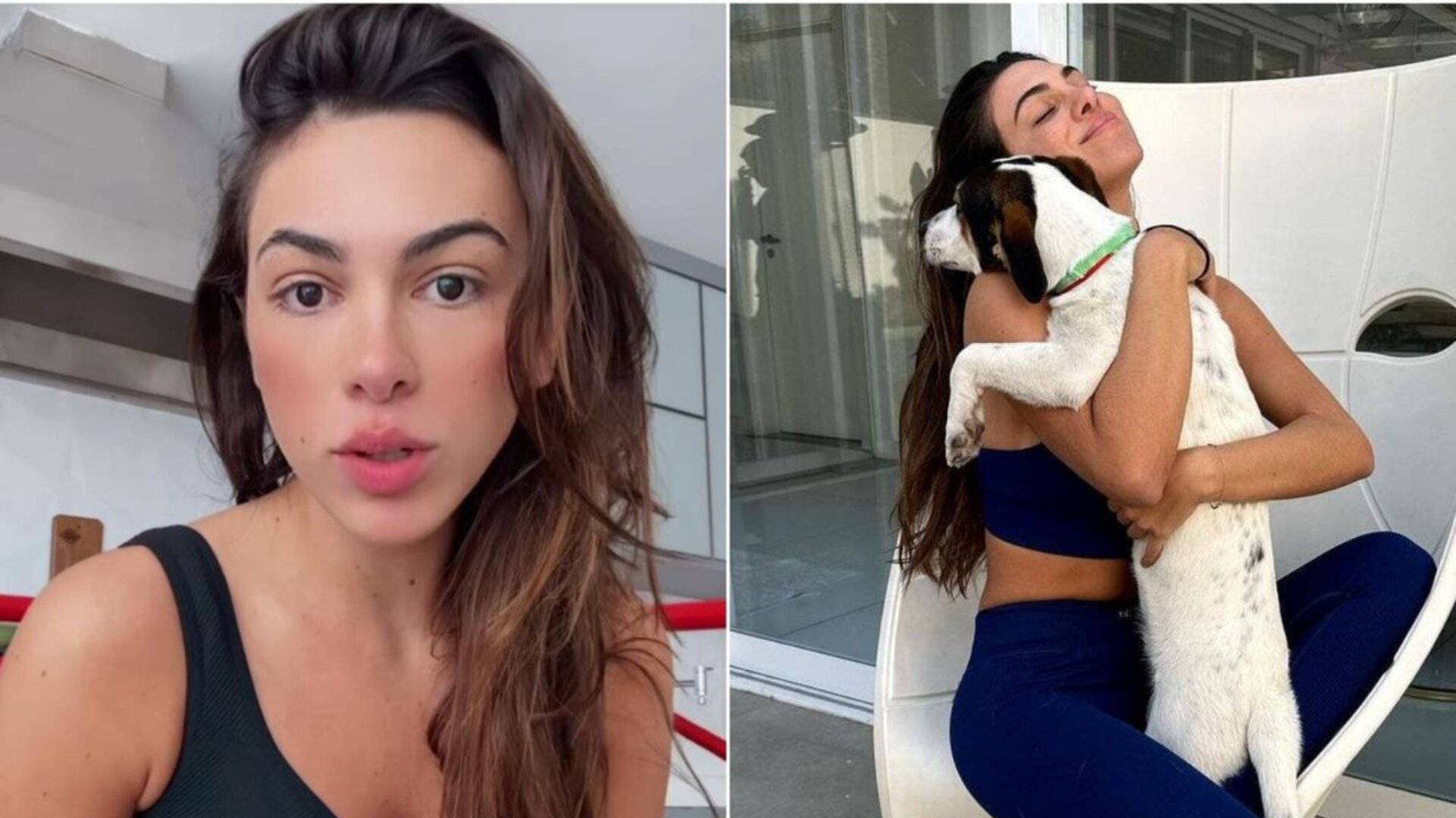 Pétala Barreiros doa cachorrinho resgatado