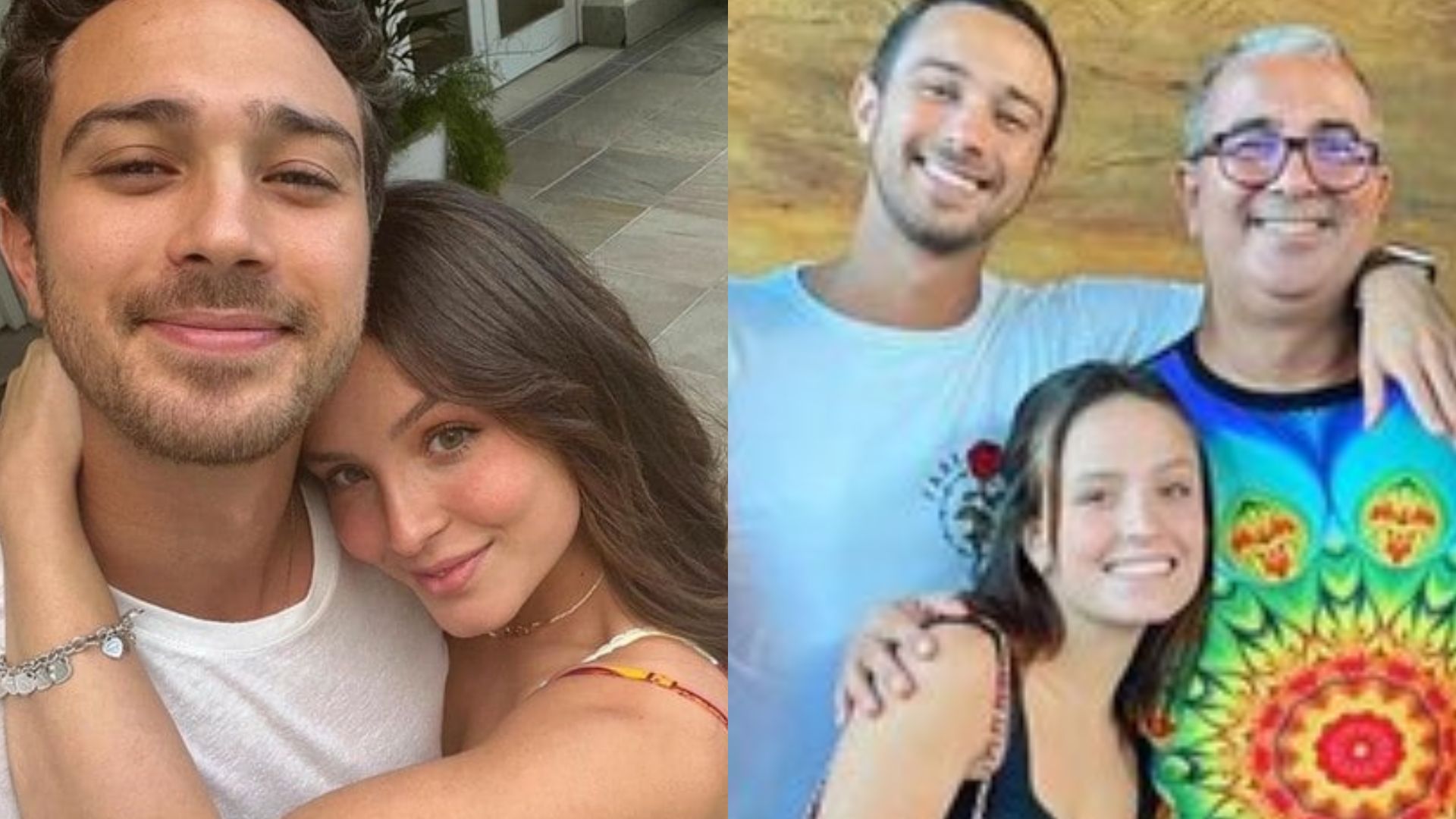 André Luiz Frambach, Larissa Manoela e Paulo. Reprodução/Instagram