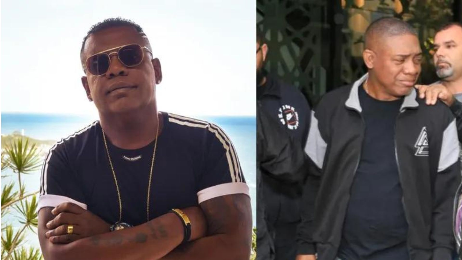 MC Marcinho e o irmão Mauro Garcia (Reprodução)