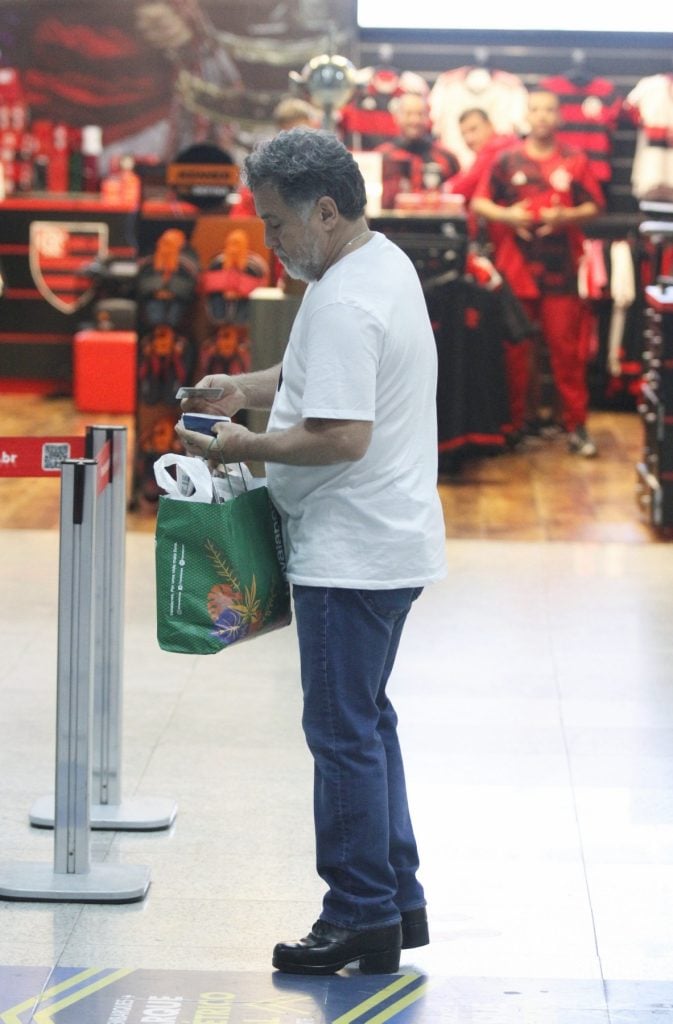 Marcos Frota no aeroporto. Foto: AgNews/Adão