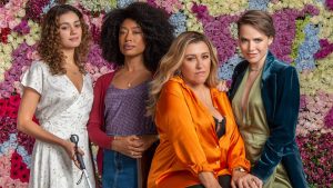 Sophie Charlote, Mariana Nunes, Regina Casé e Leticia Colin, protagonistas de 'Todas as Flores'. Foto: Globo/Estevam Avellar