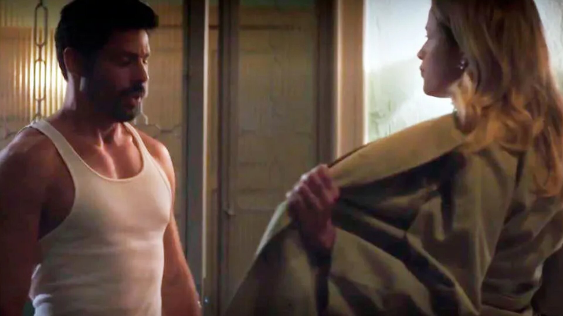 Caio (Cauã Reymond) e Graça (Agatha Moreira) em 'Terra e Paixão'