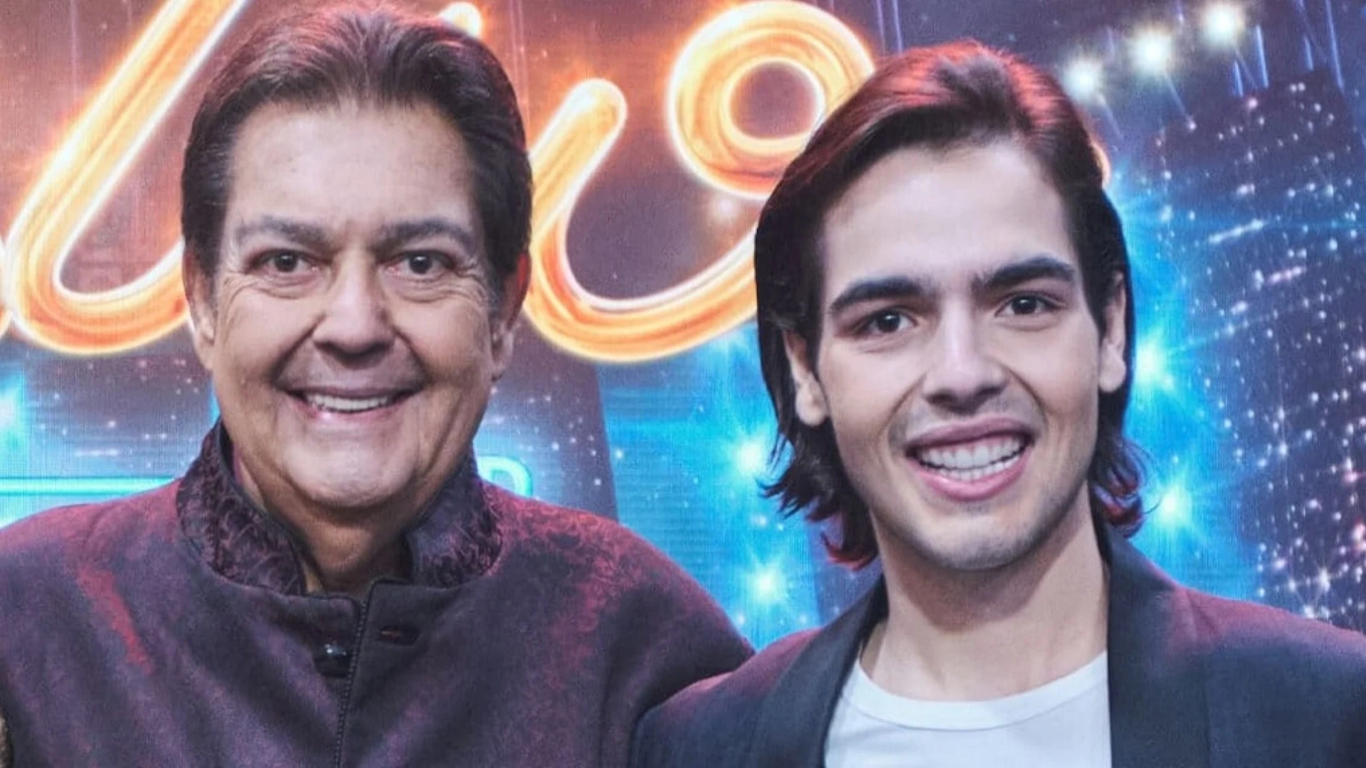 Faustão e João Guilherme Silva. Foto: Reprodução/Band