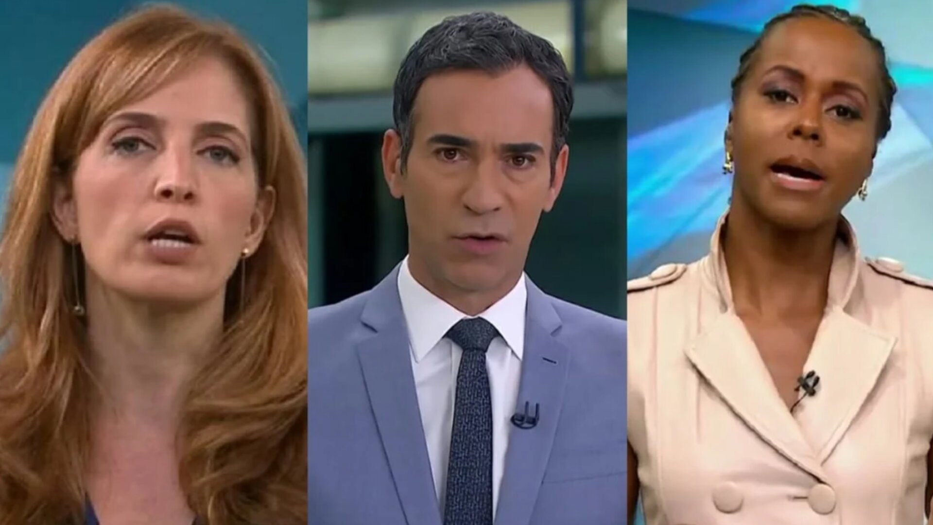Poliana Abritta, Cesar Tralli e Maju Coutinho