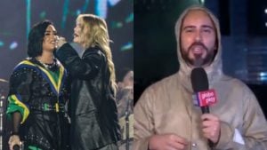 Demi Lovato, Luísa Sonza e Guilherme Guedes - Reprodução/AgNews e Multishow