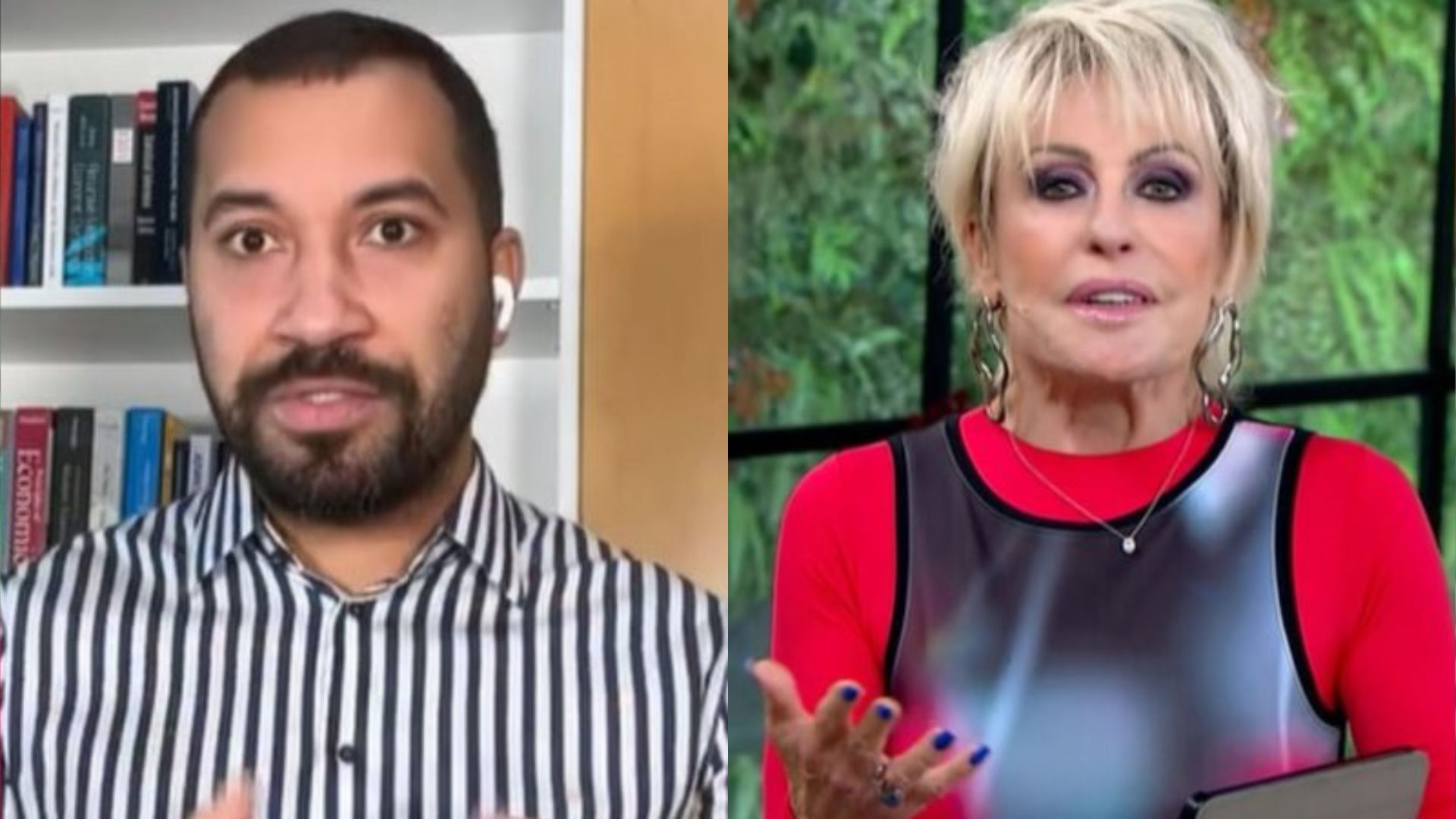 Gil do Vigor e Ana Maria Braga - Reprodução/TV Globo