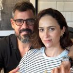 Juliano Cazarré e a esposa. Foto: Reprodução/Instagram
