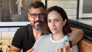 Juliano Cazarré e a esposa - Reprodução/Instagram