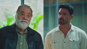 Tony Ramos e Cauã Reymond em 'Terra e Paixão'- Reprodução/TV Globo