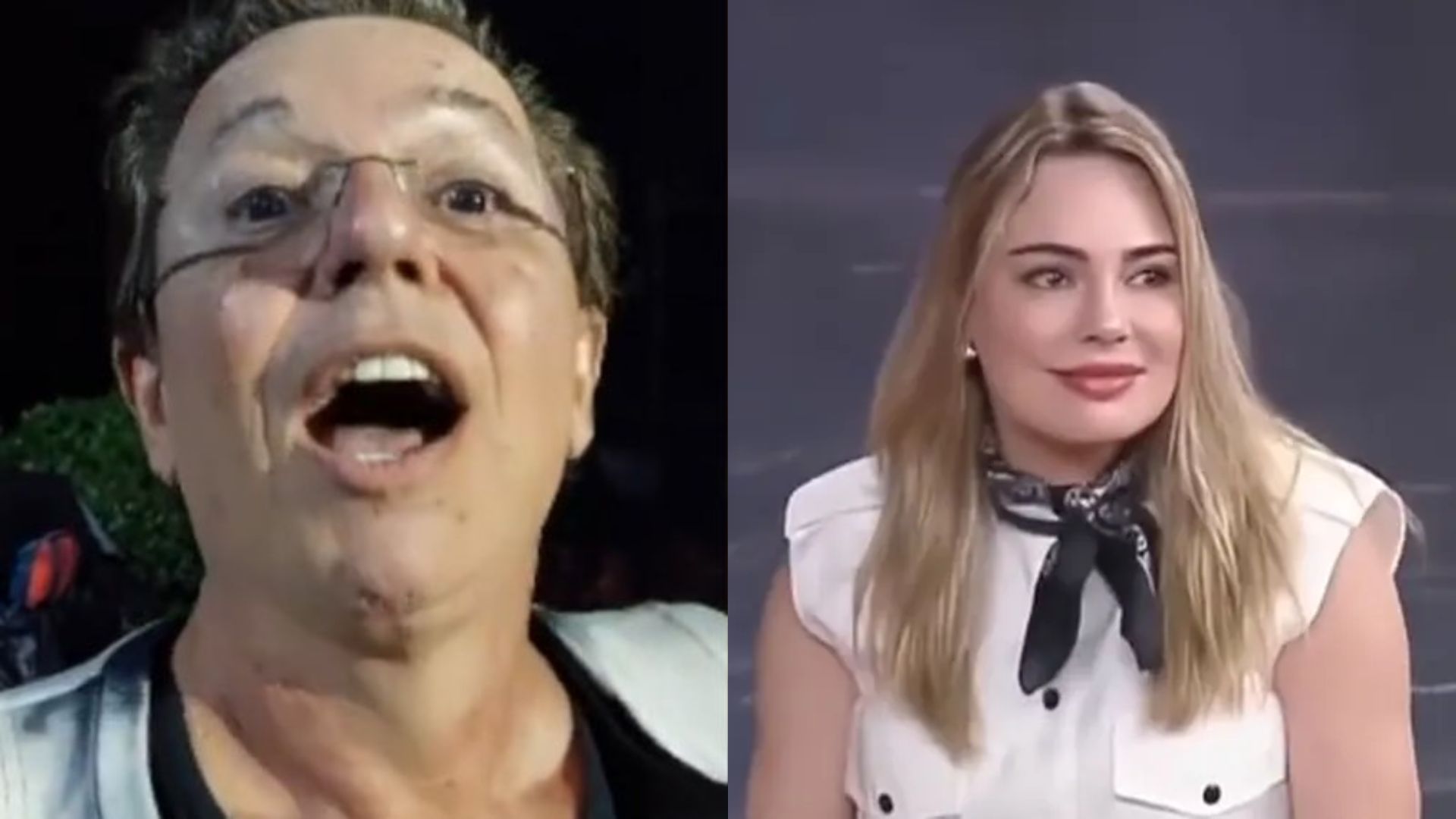 Boninho e Rachel Sheherazade - Reprodução/RedeTV/Record