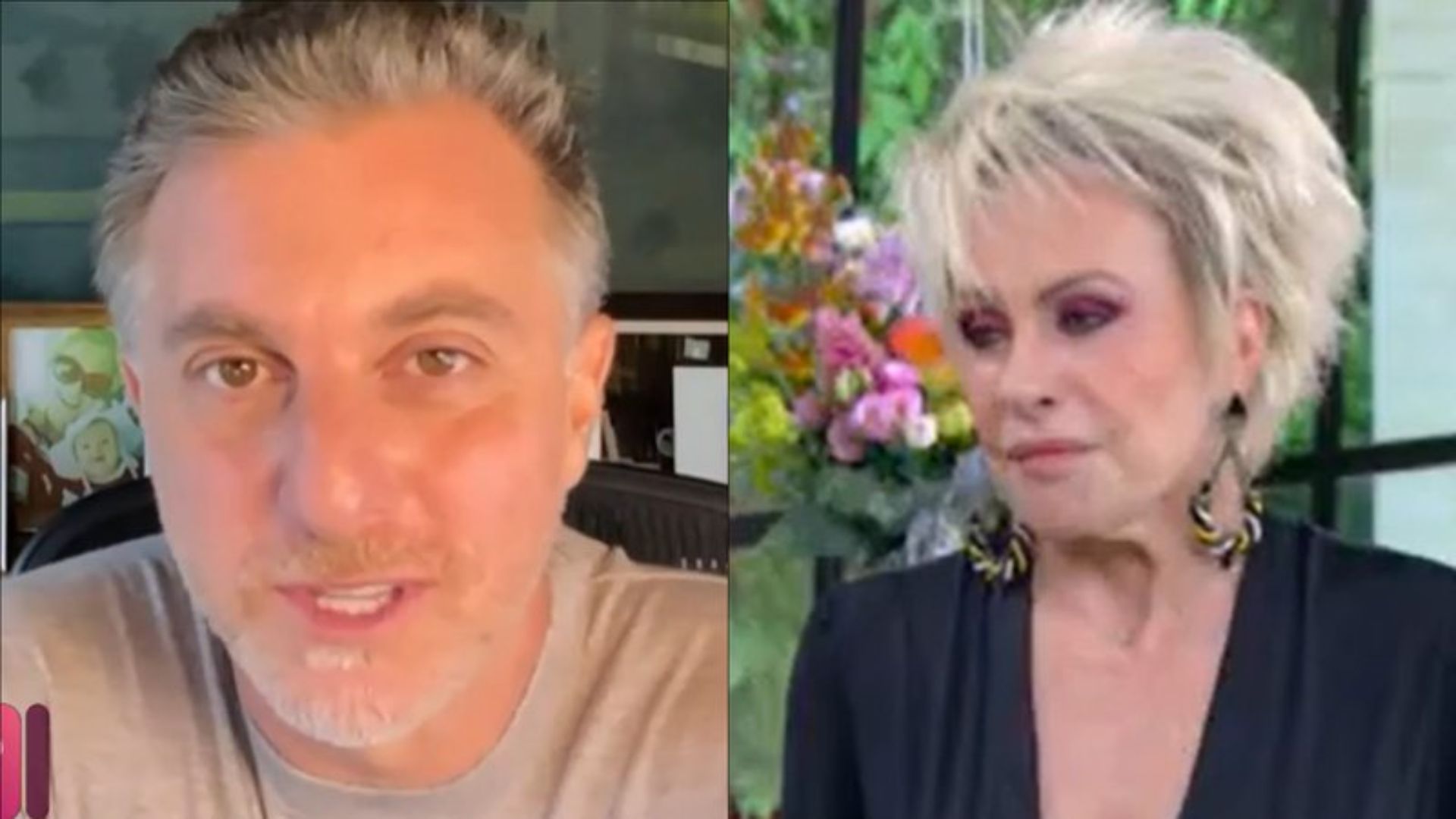 Luciano Huck e Ana Maria Braga - Reprodução/TVGlobo