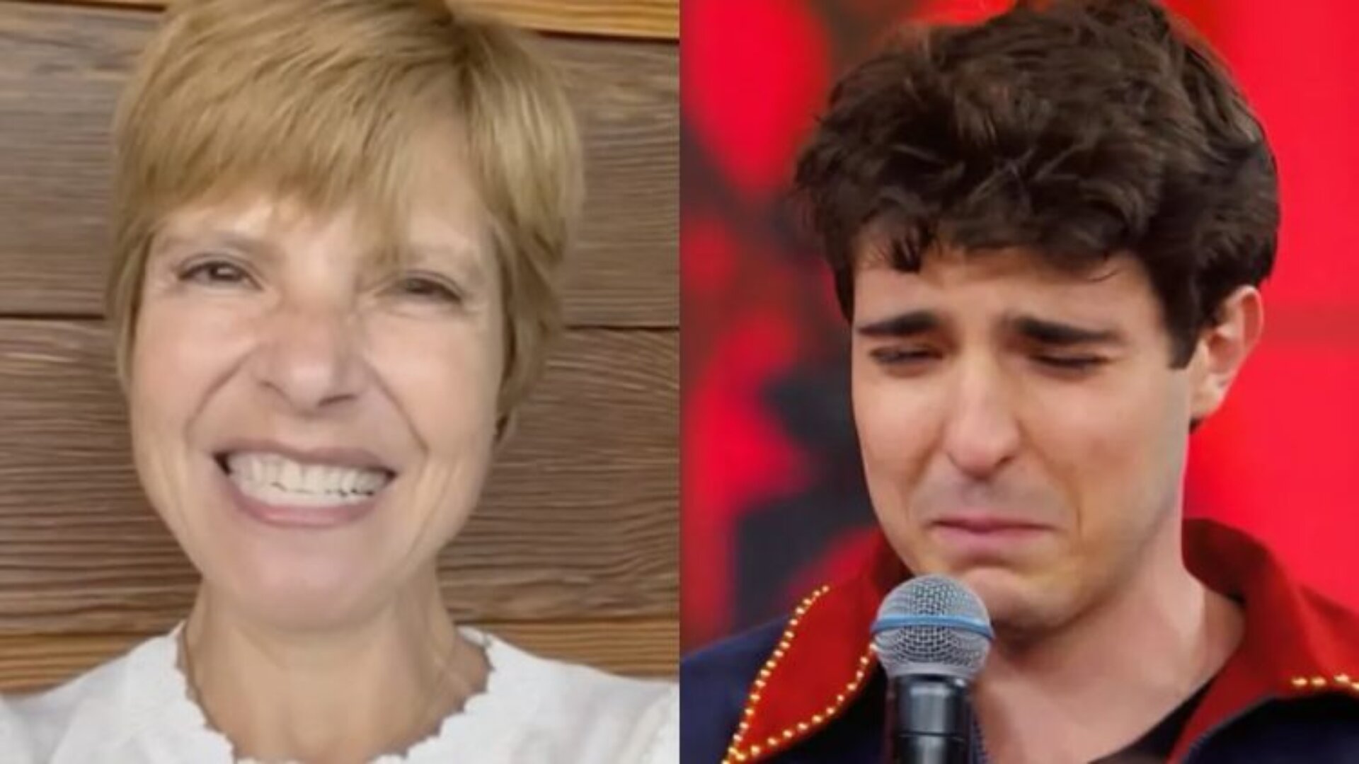 João Augusto, filho de Gugu, e mãe, Rose Miriam