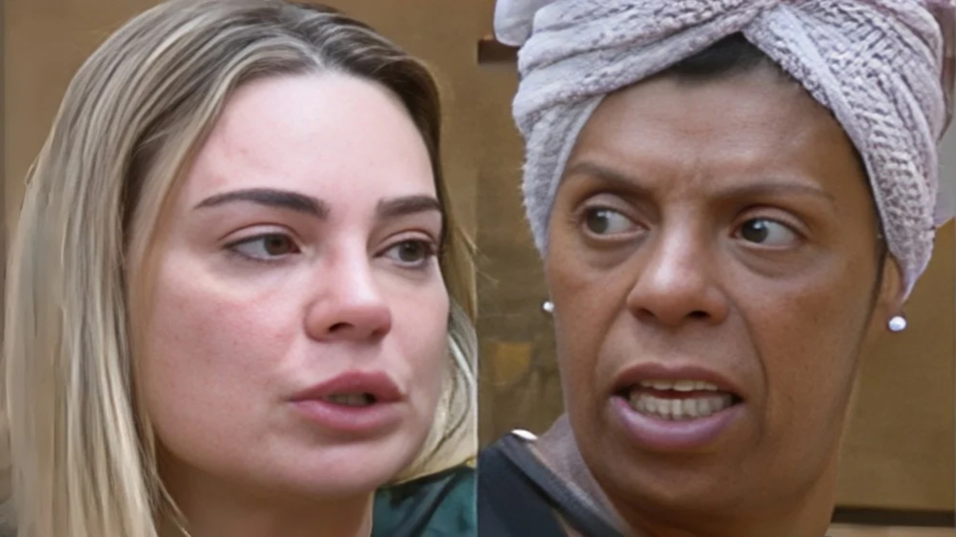 Rachel Sheherazade e Márcia Fu. Foto: Reprodução/Record