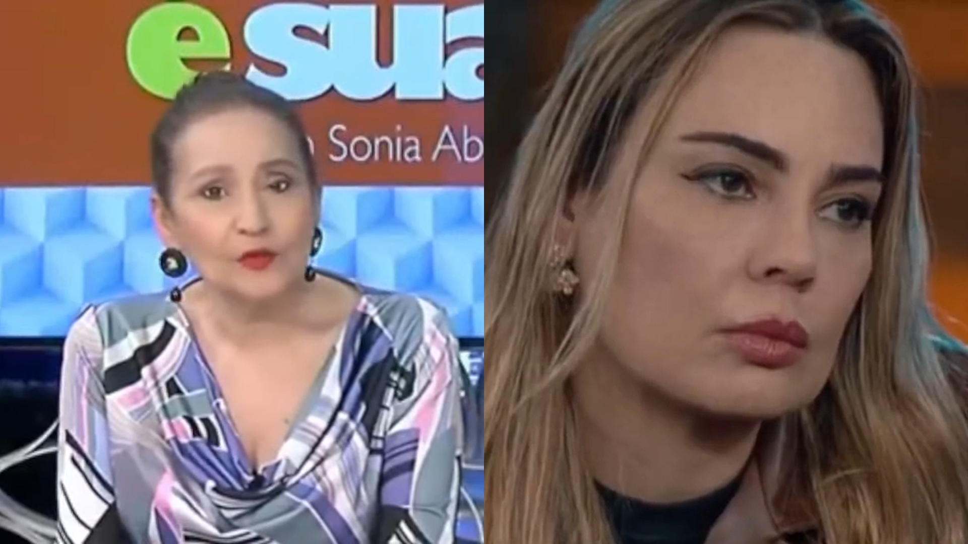 Sonia Abrão e Rachel Sheherazade em 'A Fazenda 15'