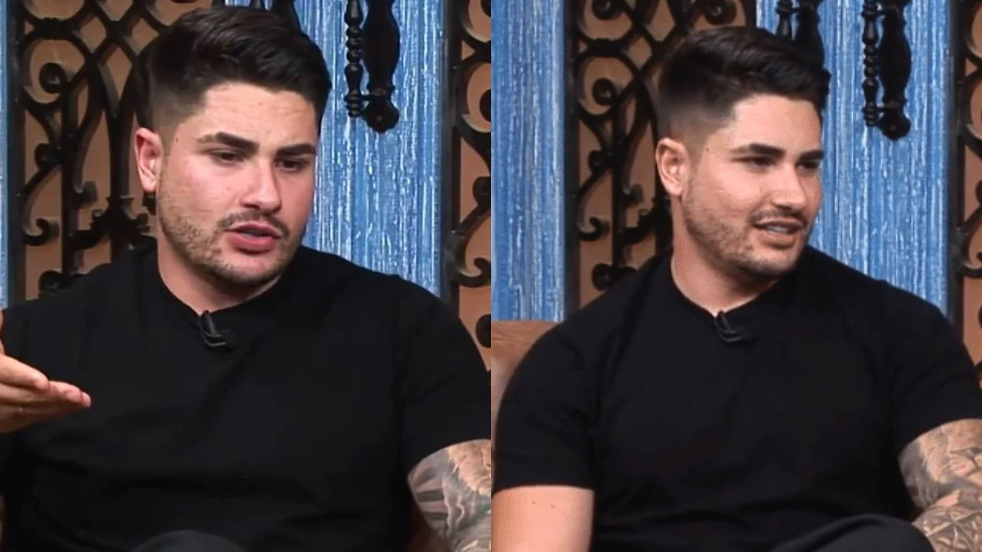 Lucas Souza na Live A Fazenda. Foto: Reprodução/YouTube