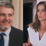 Roberto e Lara em 'Elas por Elas'. Reprodução/TV Globo