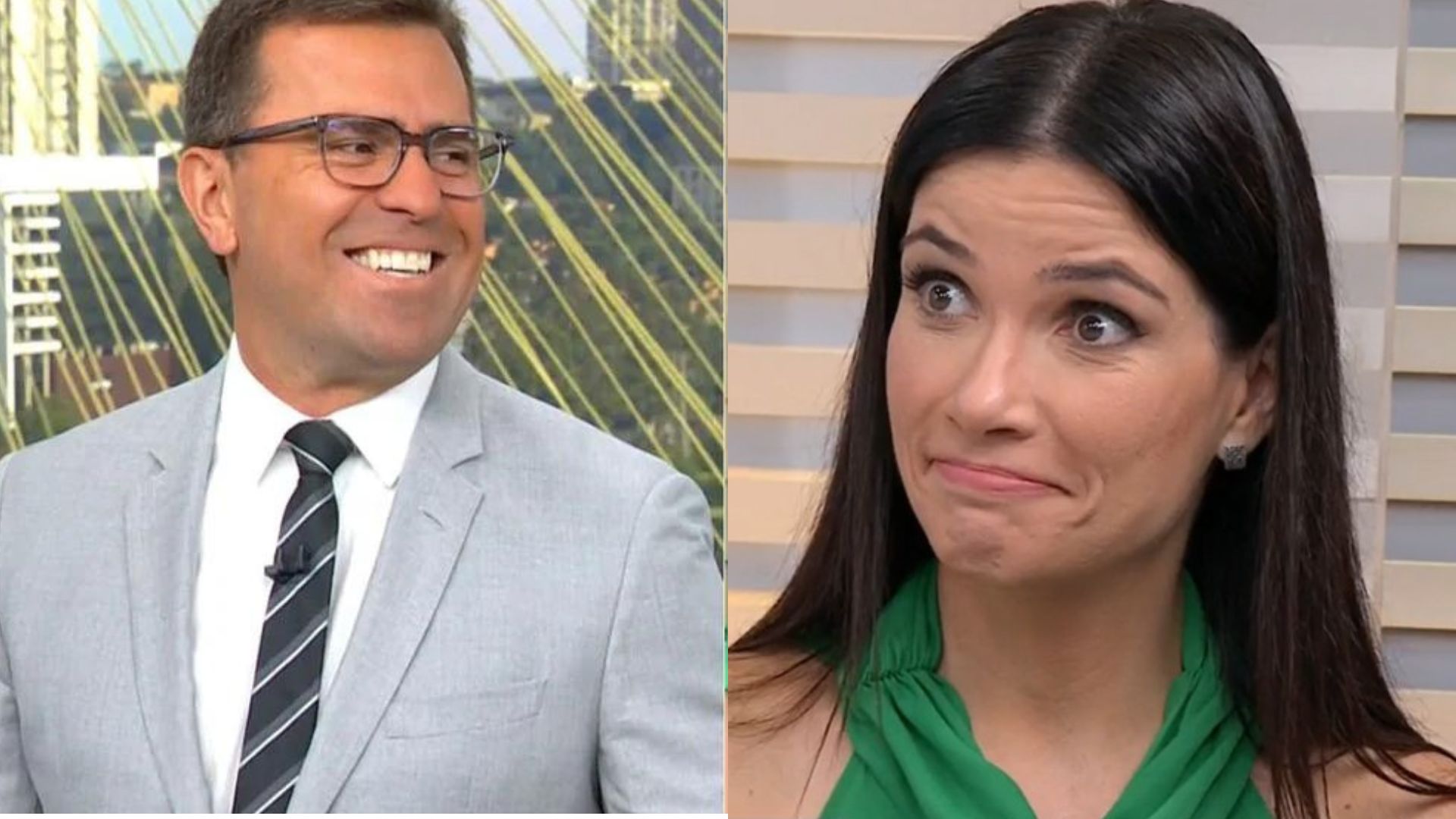 Sabina Simonato e Rodrigo Bocardi (Reprodução/TV Globo)