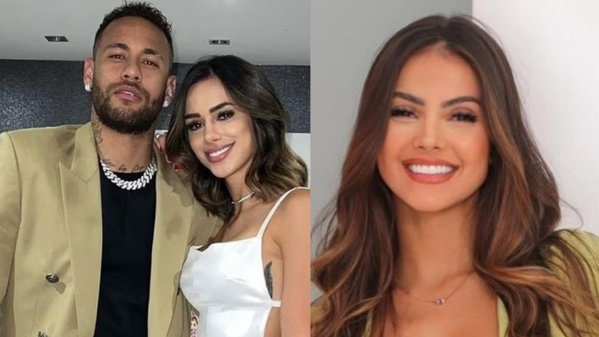 Neymar, Bruna Biancardi e Luana Andrade (Reprodução/Instagram)