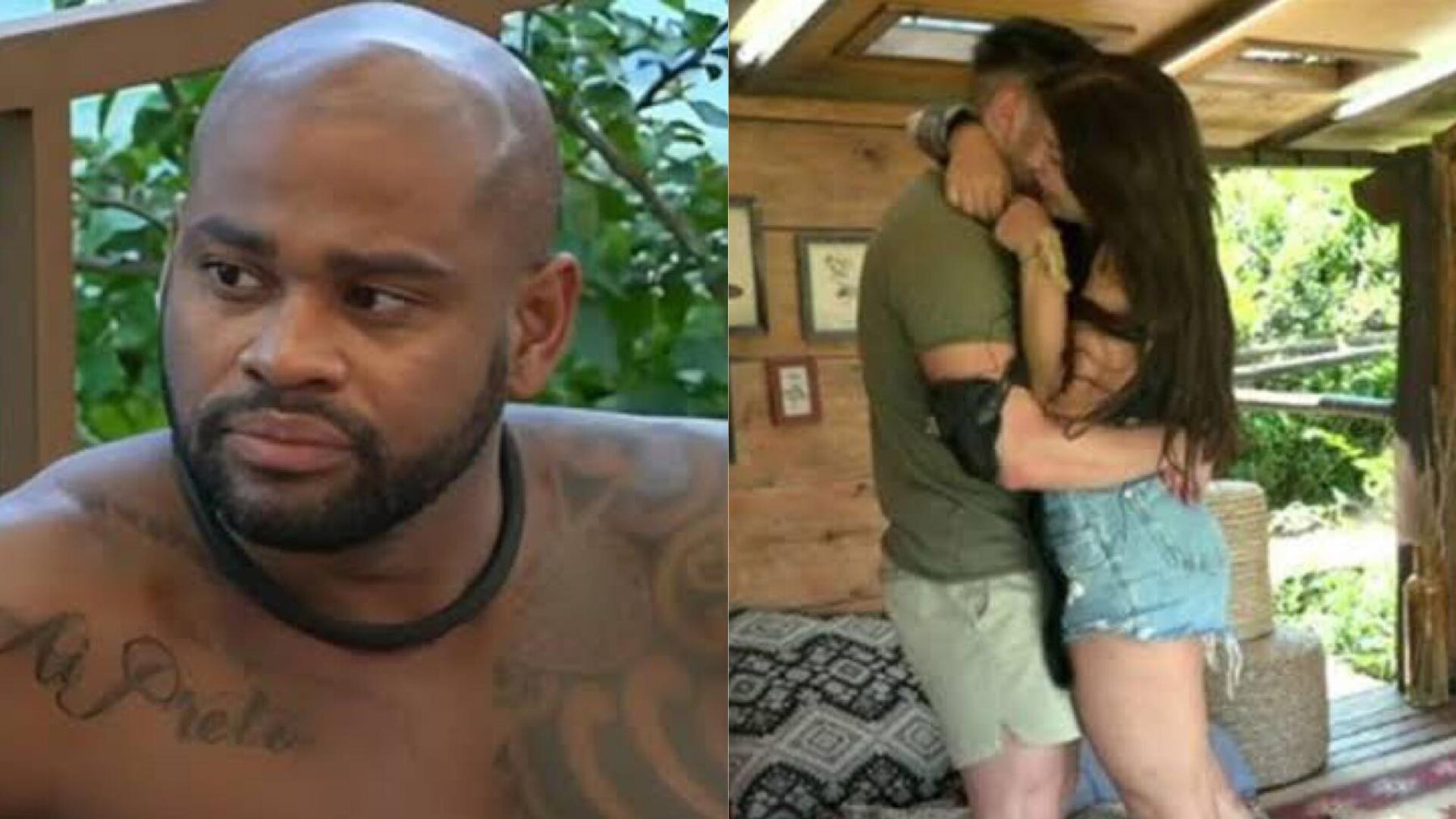 Cezar Black e Jaquelline com Lucas em 'A Fazenda 15'