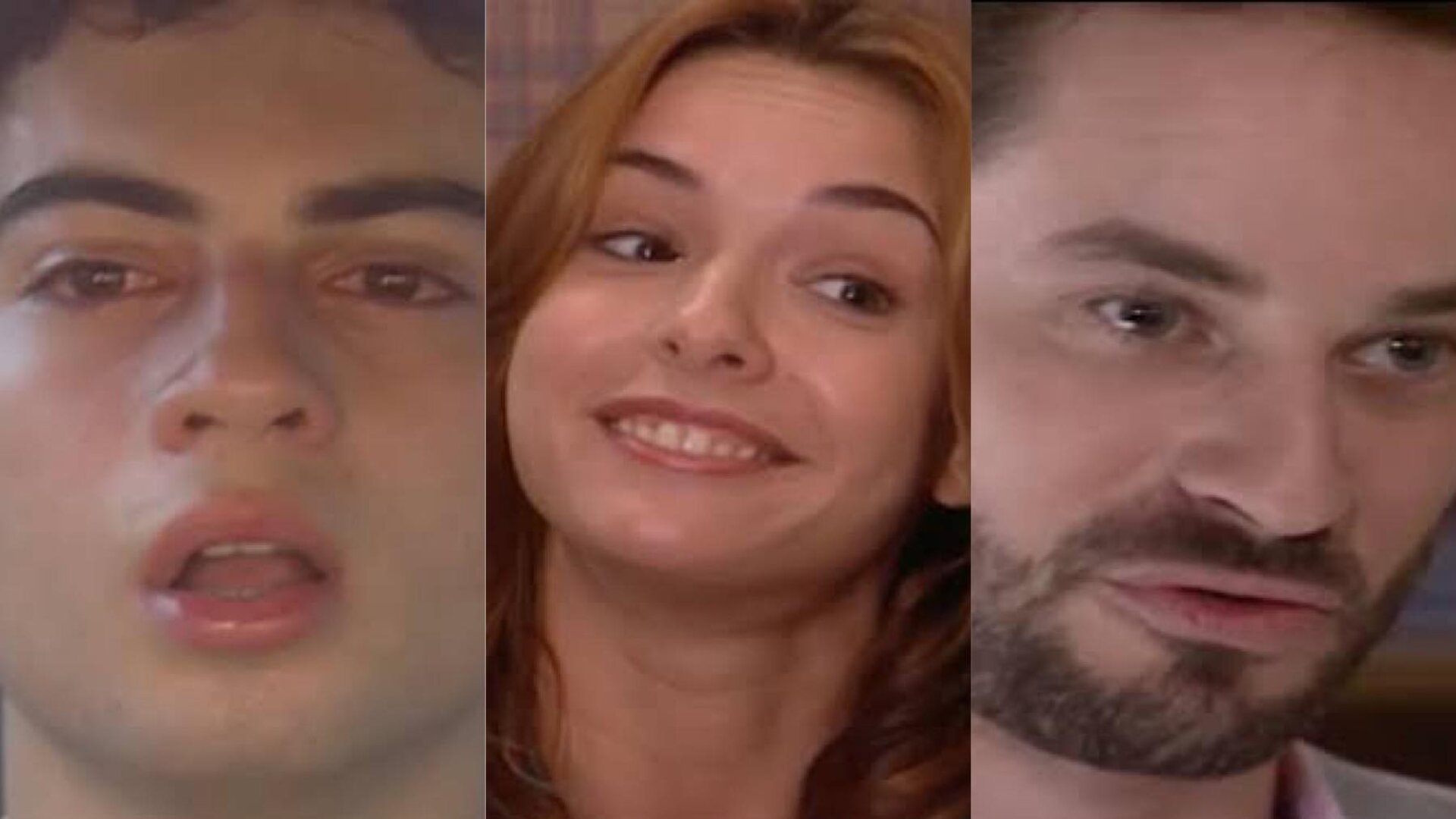 Fred, Dóris e Marcos em 'Mulheres Apaixonadas'