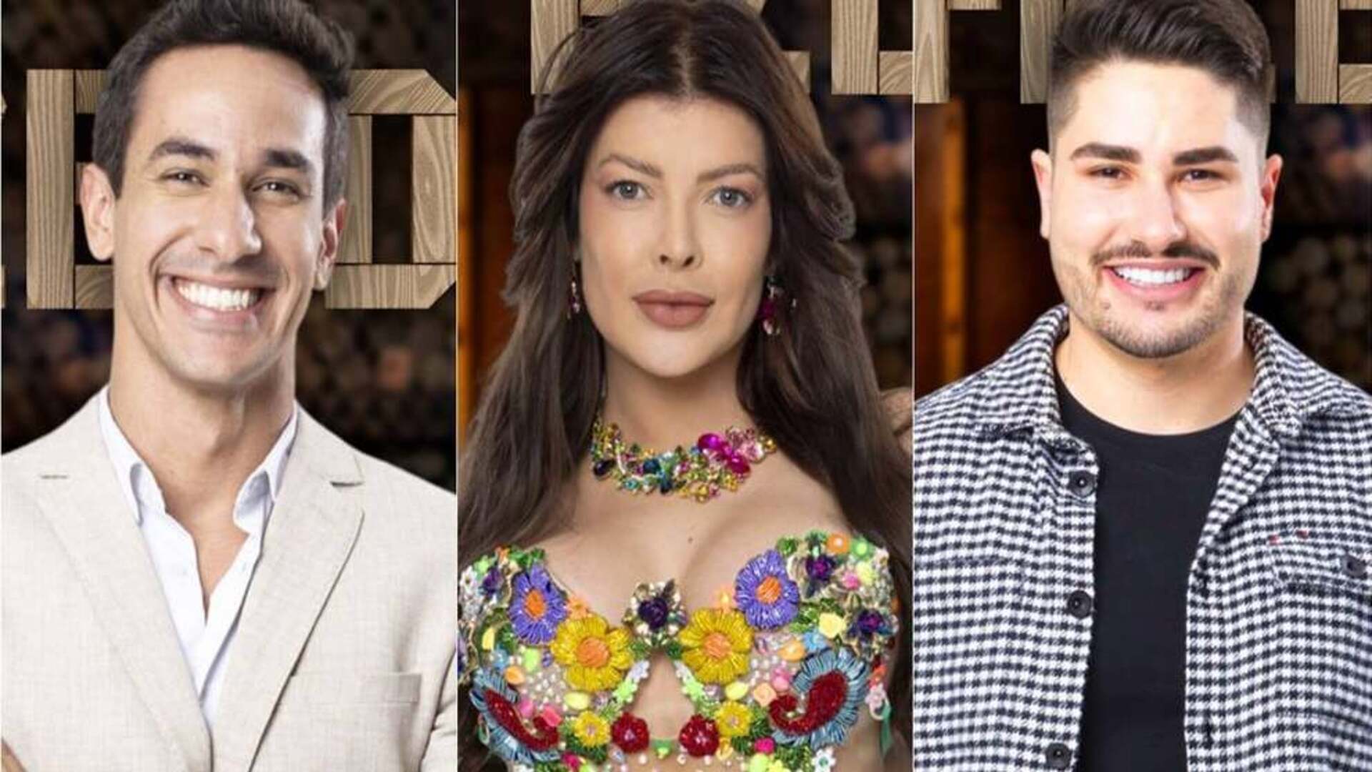 Henrique, Jaquelline e Lucas na roça da 'A Fazenda 15'