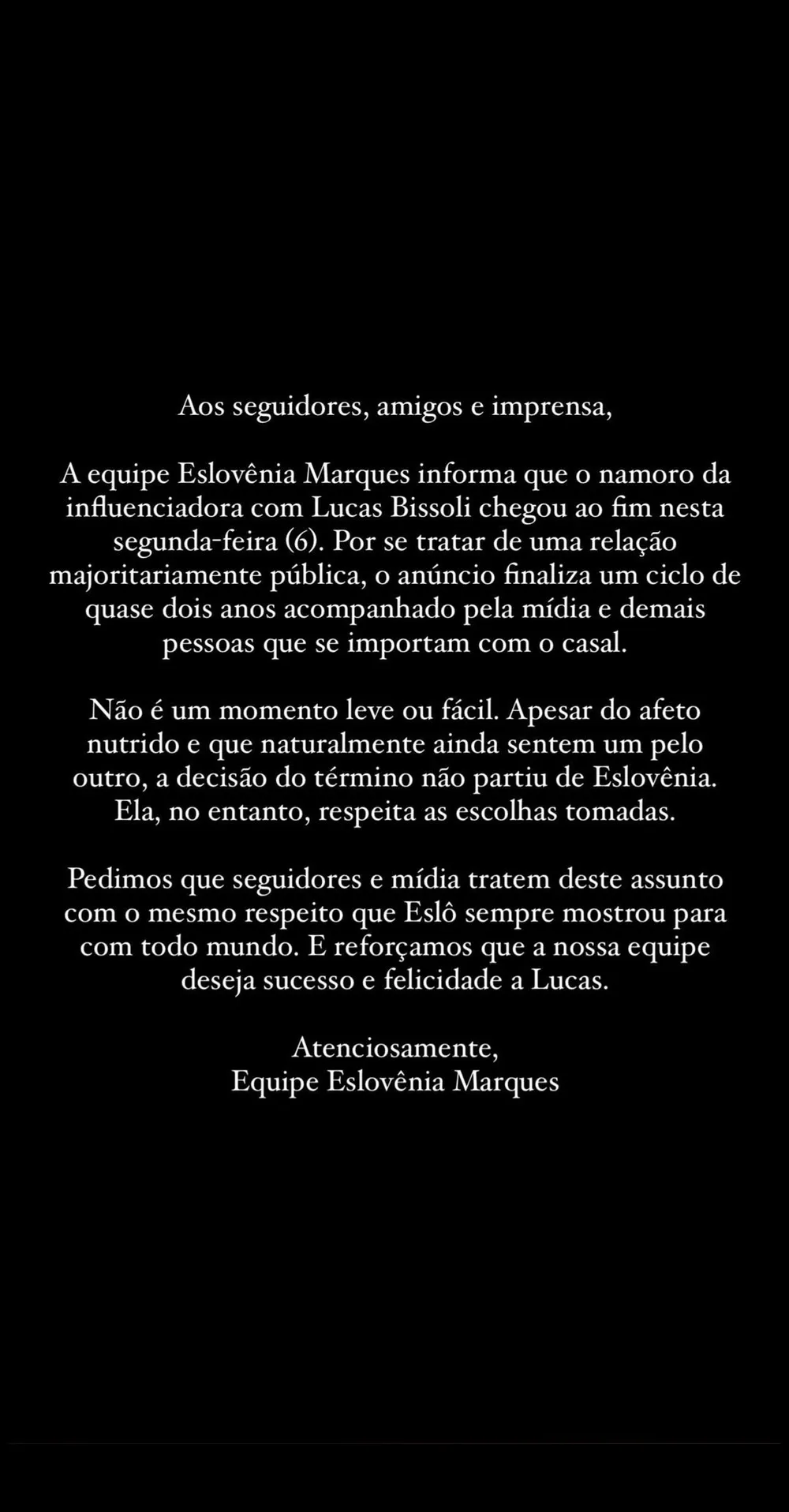 Nota Eslô Marques (Reprodução/Instagram)