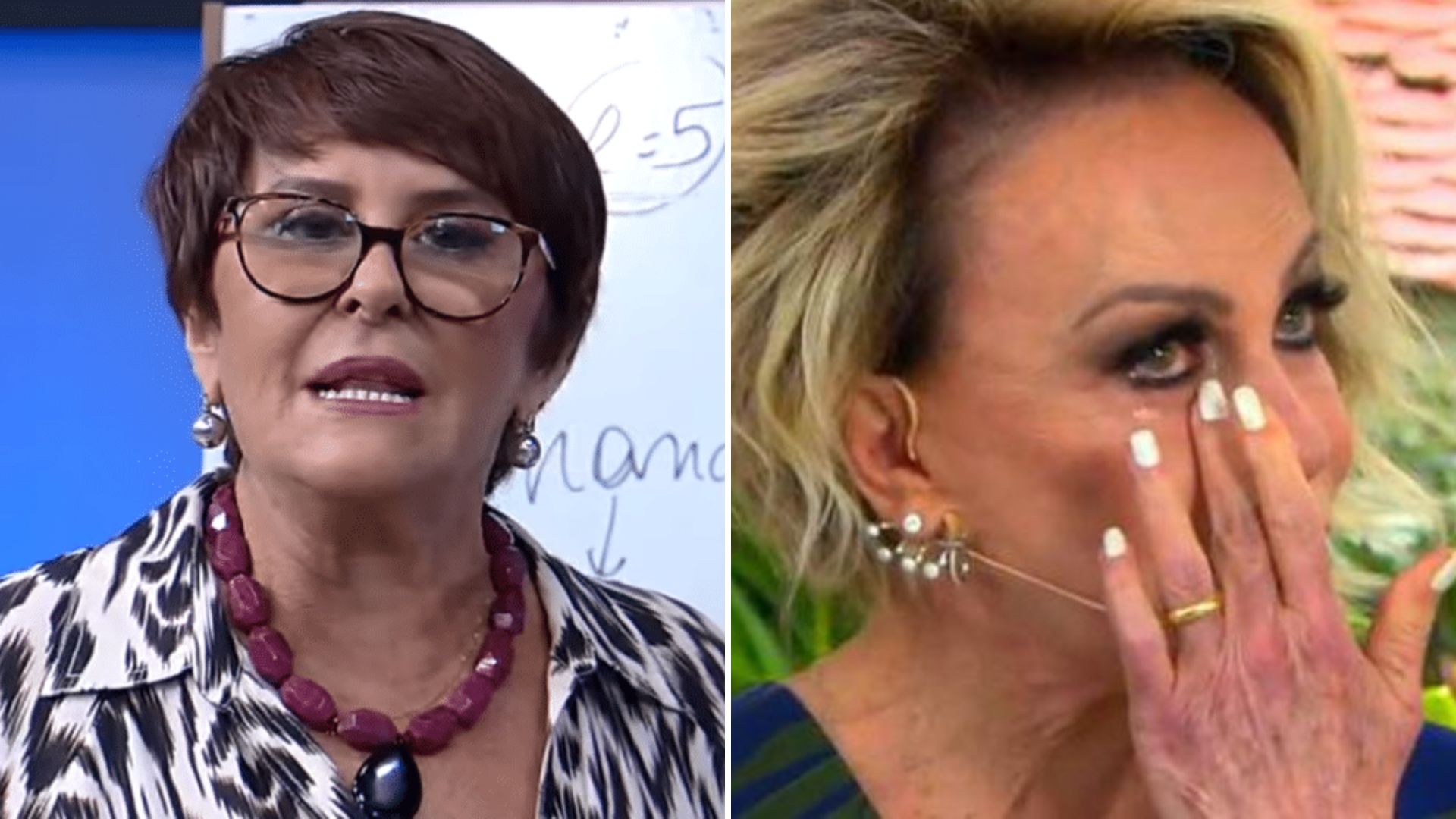 Márcia Sensitiva e Ana Maria Braga - Reprodução/Redes Sociais/Tv Globo