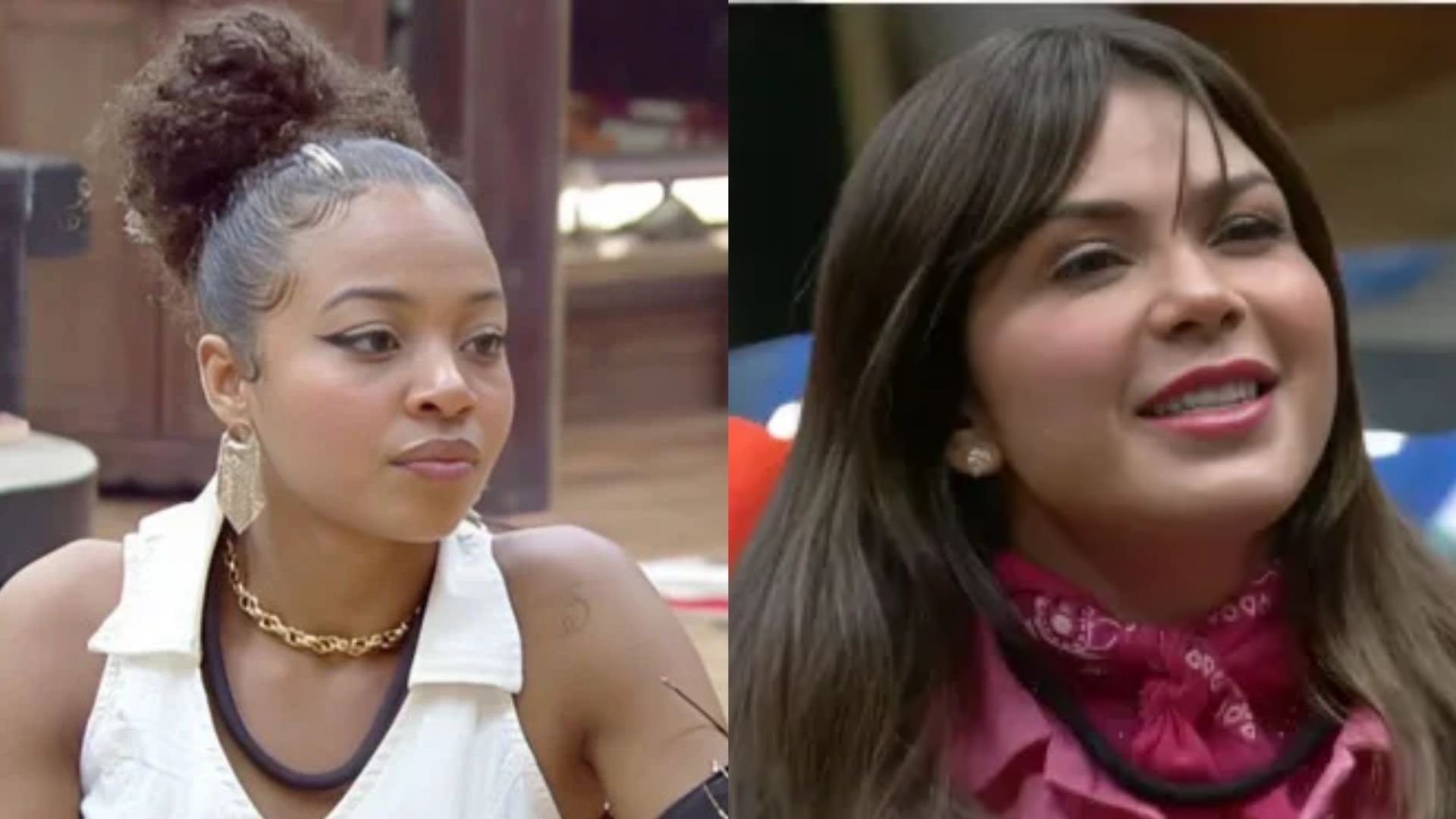 Lily e Nadja em 'A Fazenda 15'. Reprodução/Playpluss
