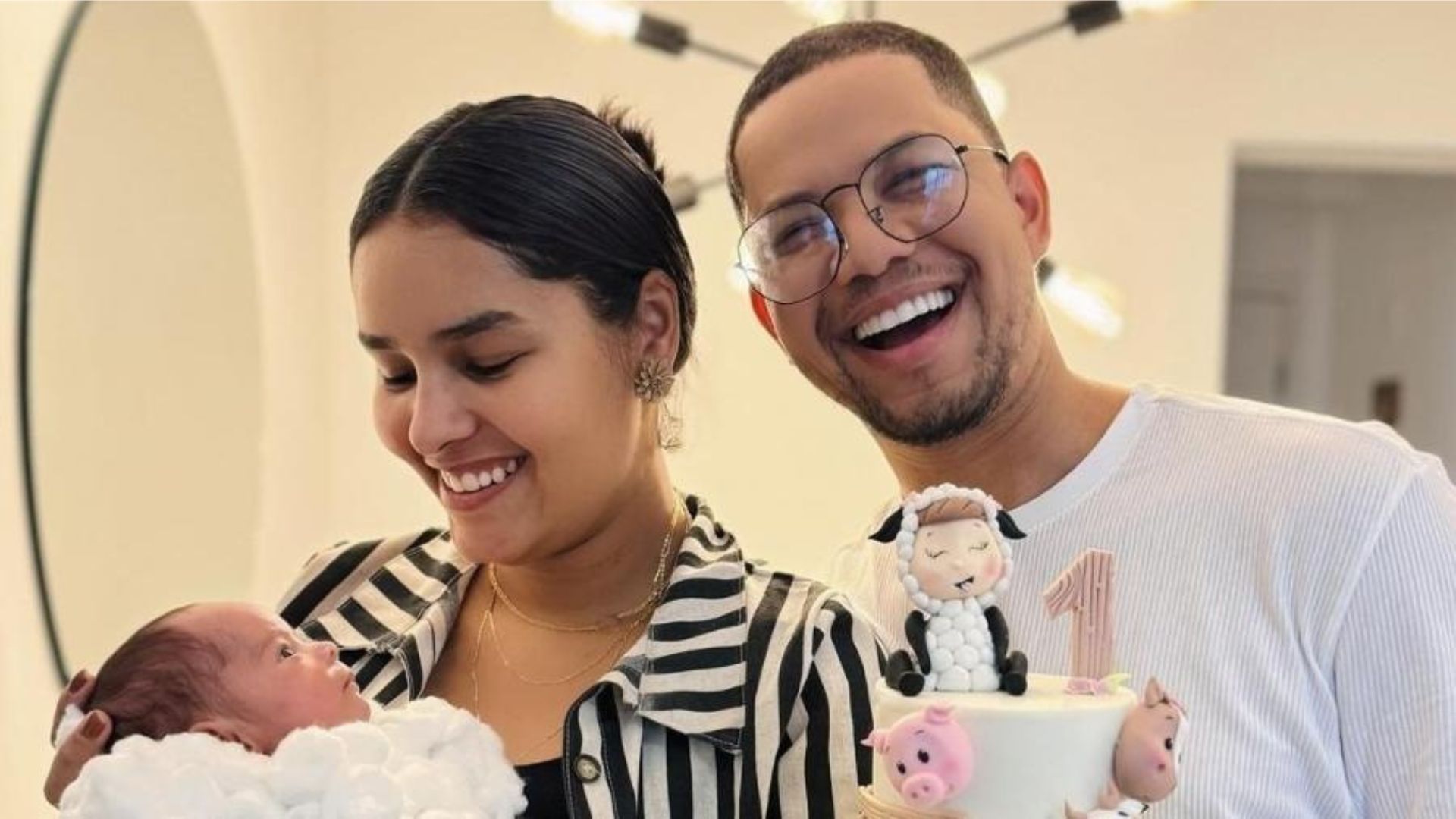 Pedro Henrique, filha e esposa (Reprodução/Instagram)