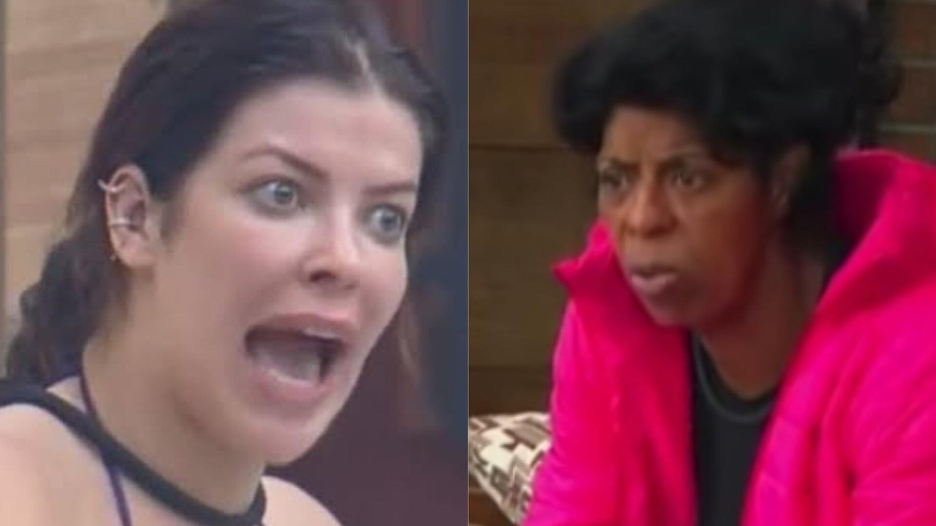Jaquelline e Márcia Fu em 'A Fazenda 15'