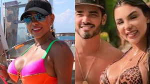 Antes de separação, Jenny Miranda foi flagrada de biquíni fio-dental com marido, Fábio Gontijo