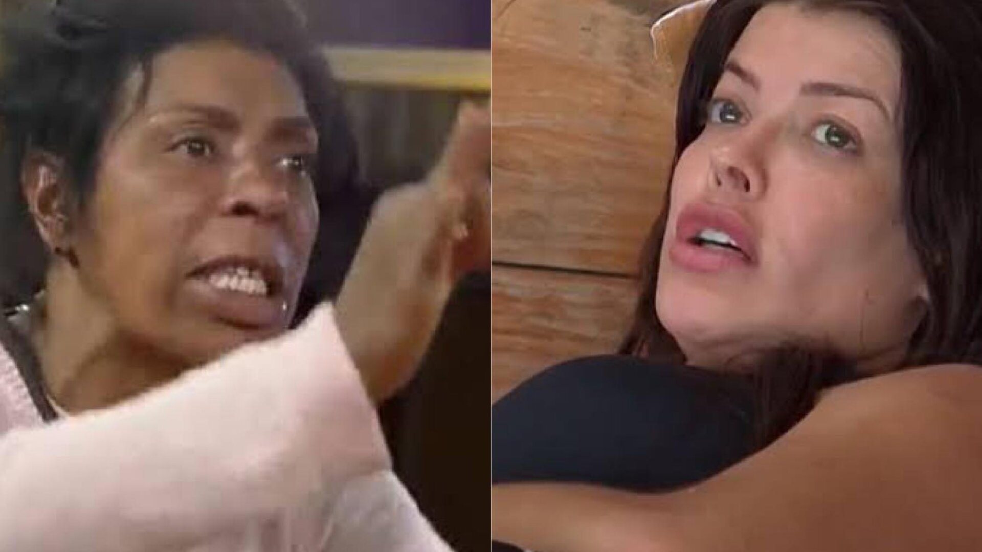Márcia Fu e Jaquelline em 'A Fazenda 15'- Reprodução/ Record