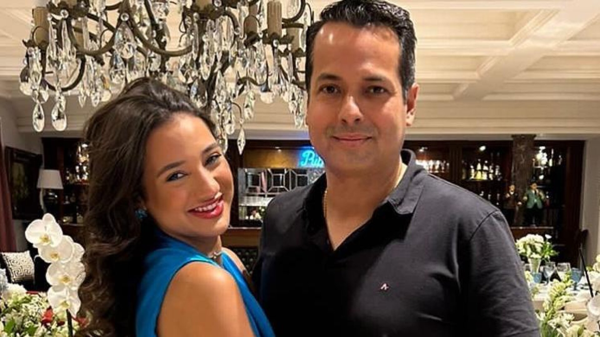 Vitor Valim, prefeito de Caucaia, e filha, Maria Sofia Valim